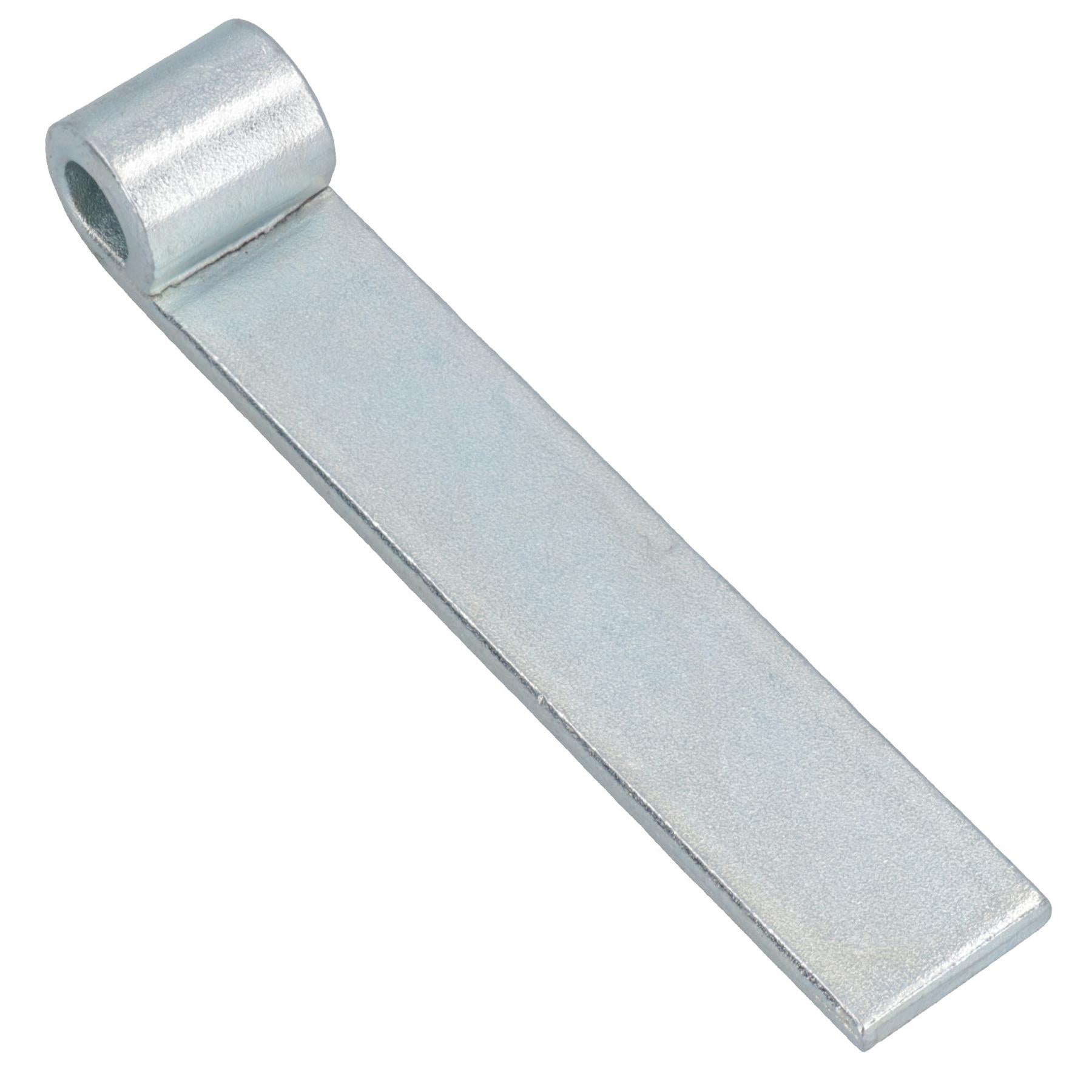 Charnière droite de hayon à sangle HD pour broches de 12,5 mm, longueur 160 mm, plaquée zinc