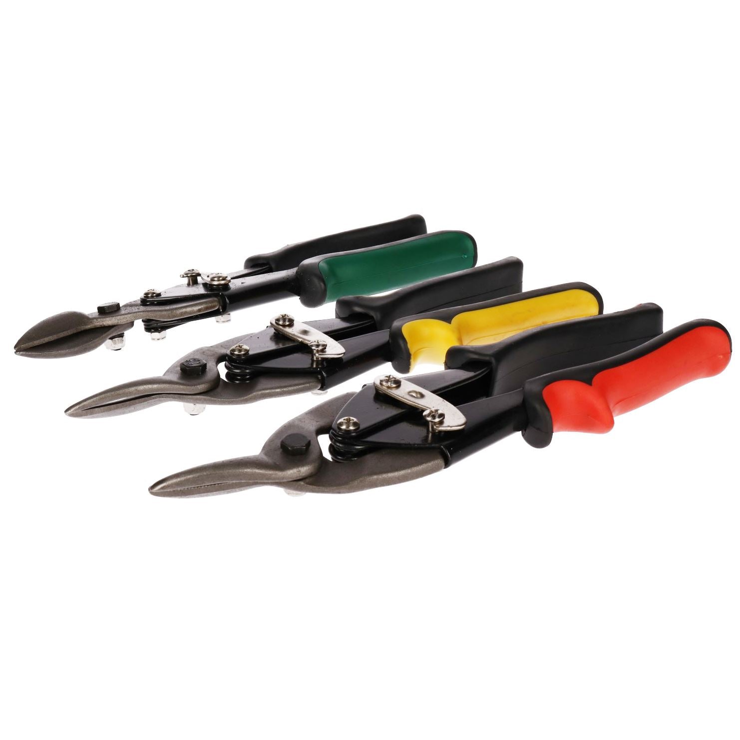 3pc Heavy Duty Aviation Tin Snips Set Sheet Metal Cutters Shears Tinsnip CRV