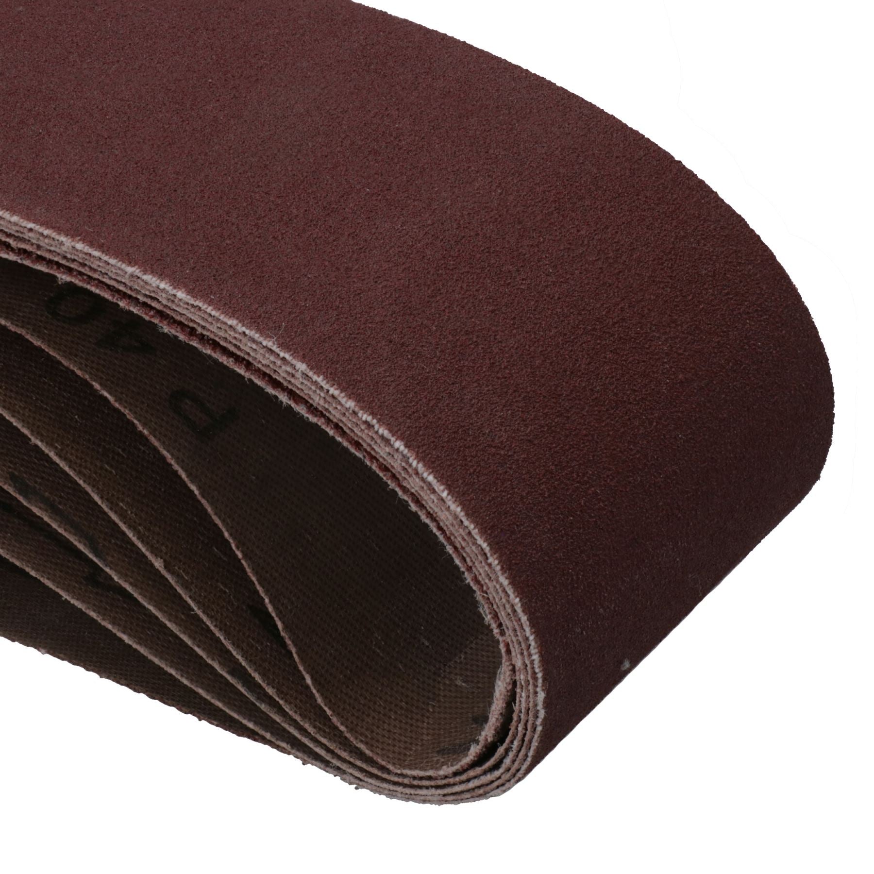 Disques abrasifs pour ponceuse à bande, grain mixte 40, 60, 80, 120, 75 mm x 457 mm