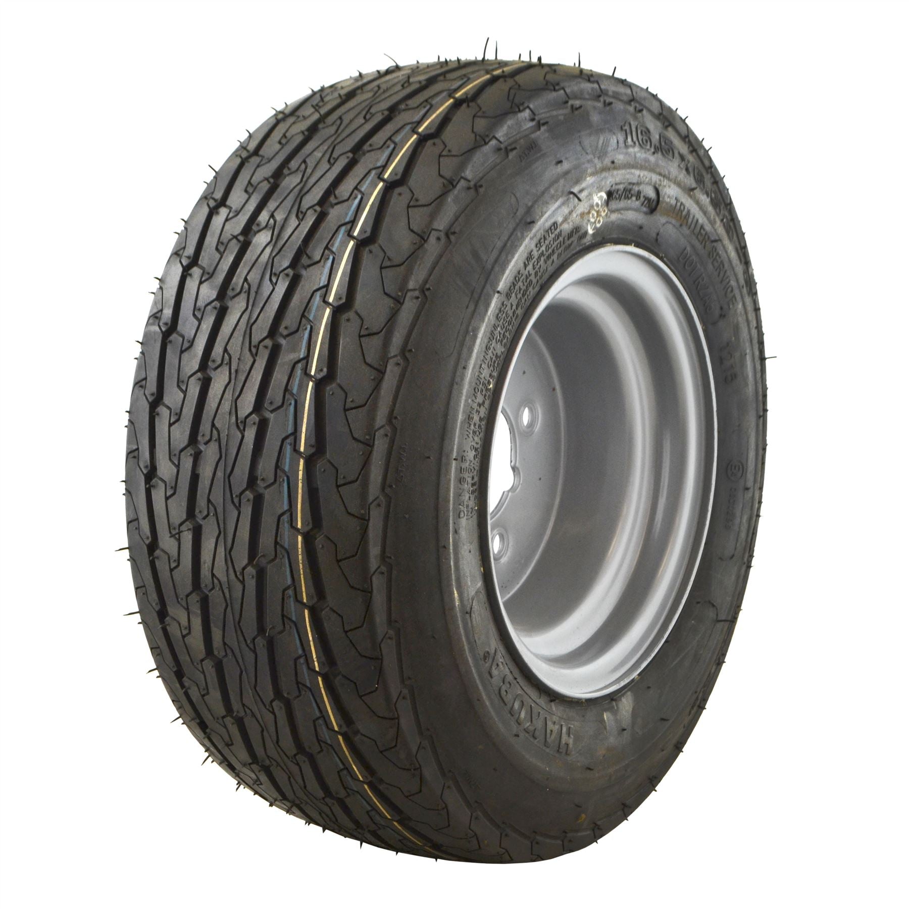 Jante de roue de remorque 16,5/6,50 - 8" PCD 6PLY 4 goujons 73M TRSP27
