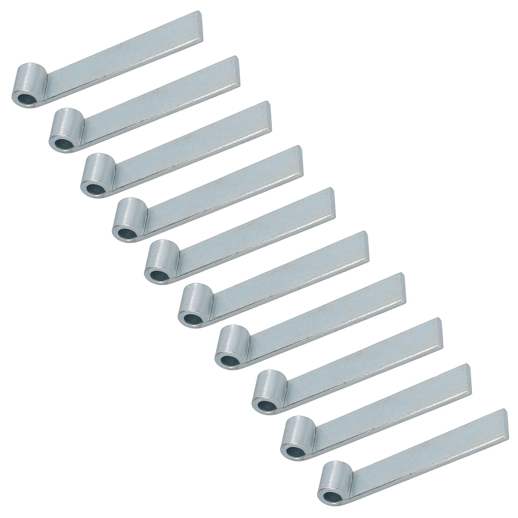 Charnière droite de hayon à sangle HD pour broches de 12,5 mm, longueur 160 mm, plaquée zinc