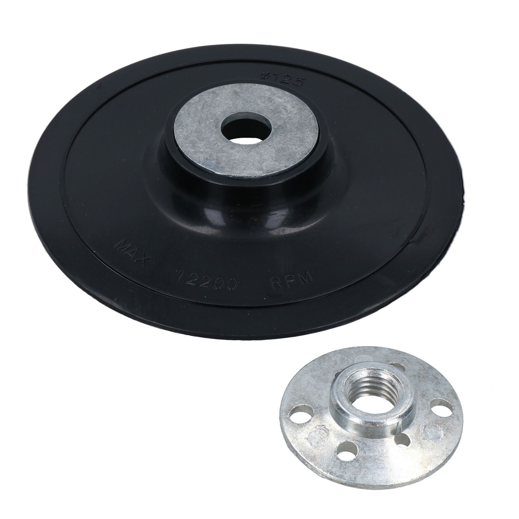 125 mm ABS-Faserscheibe mit Gummiunterlage und M14-Gewinde für Winkelschleifer