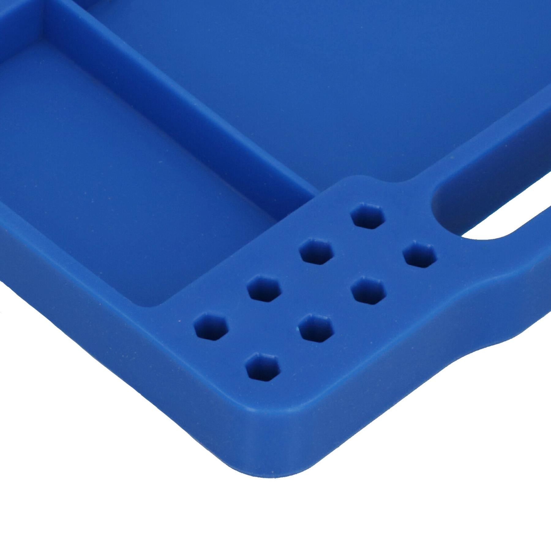 Plateau à outils flexible antidérapant avec compartiment magnétique pour pièces 227 mm x 357 mm