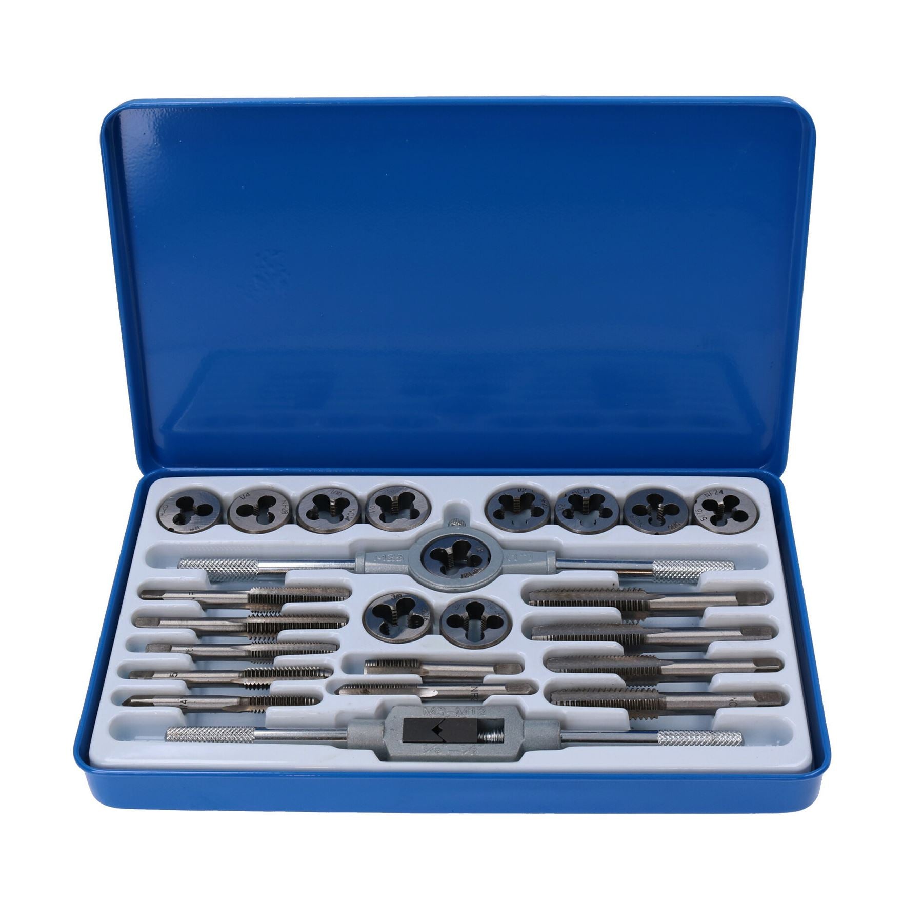 Jeu de tarauds et filières UNF UNC Imperial SAE 1/8" - 1/2" grossier + fin 24 pièces