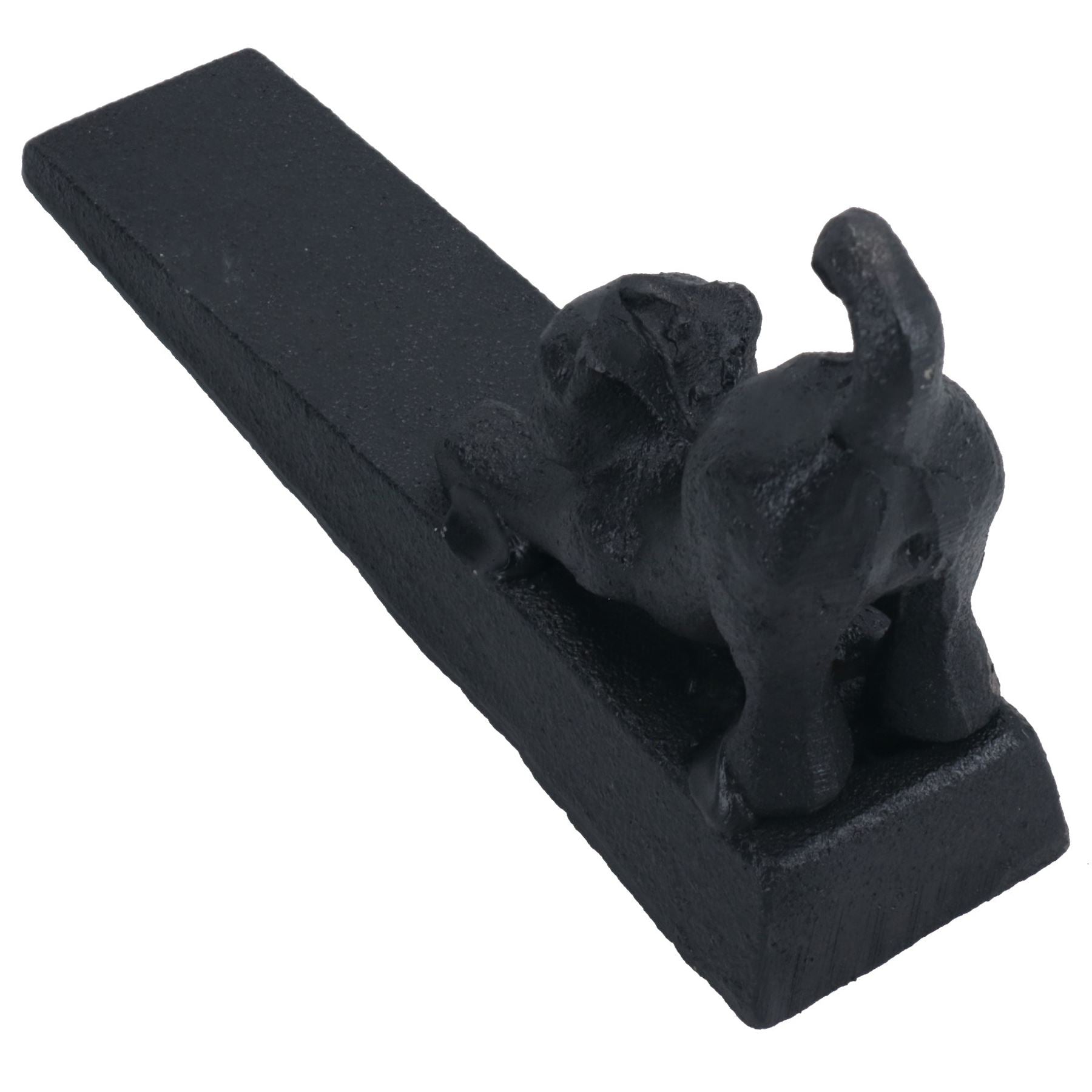 Katzen-Türstopper aus Gusseisen, Metall, rustikaler Türstopper, Keilhaus, Katzenhaus