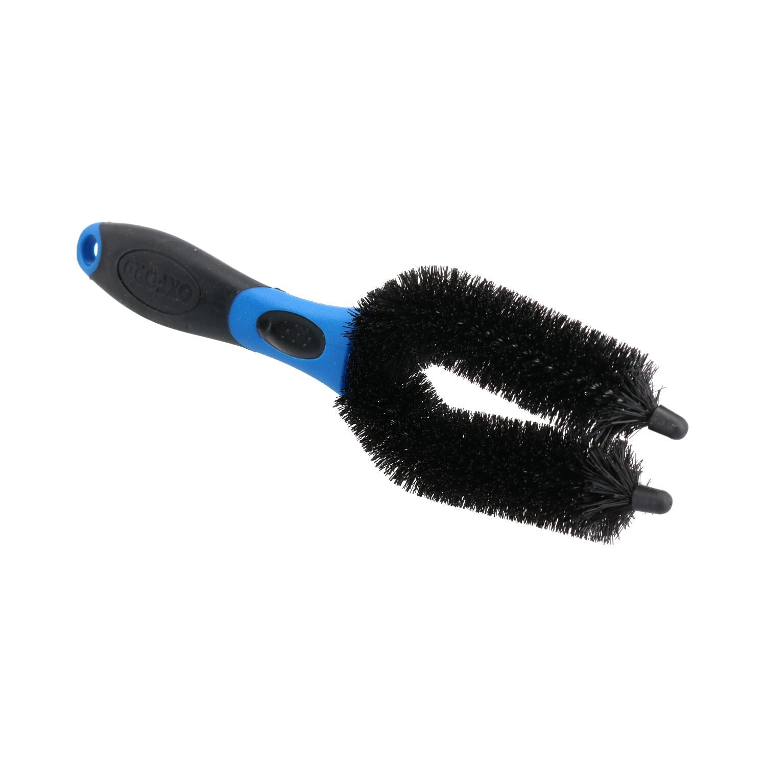 Brosse à poils en nylon pour moto et vélo - Brosse à double fourche pour nettoyage des roues