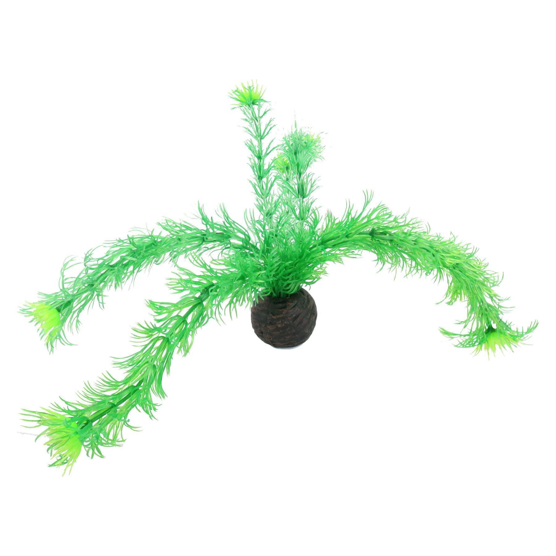Aquatic Aquarium Fish Tank Self Sinking Medium Middle Silk Plant H-20cm (No4)