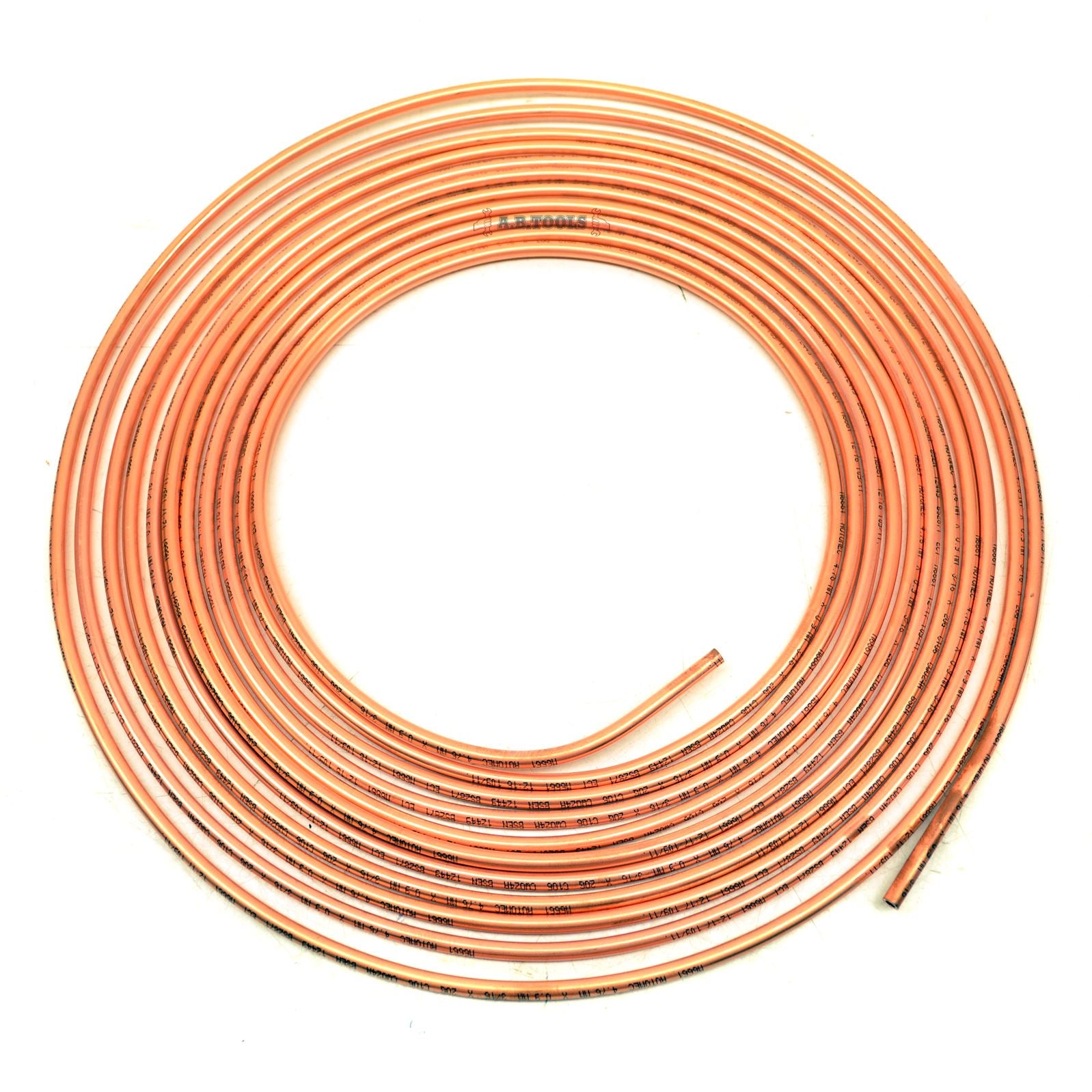 Bremsleitungsrohr aus Kupfer zur Herstellung von Brems- und Hydraulikkupplungsleitungen, 7,62 m Spule, FL25