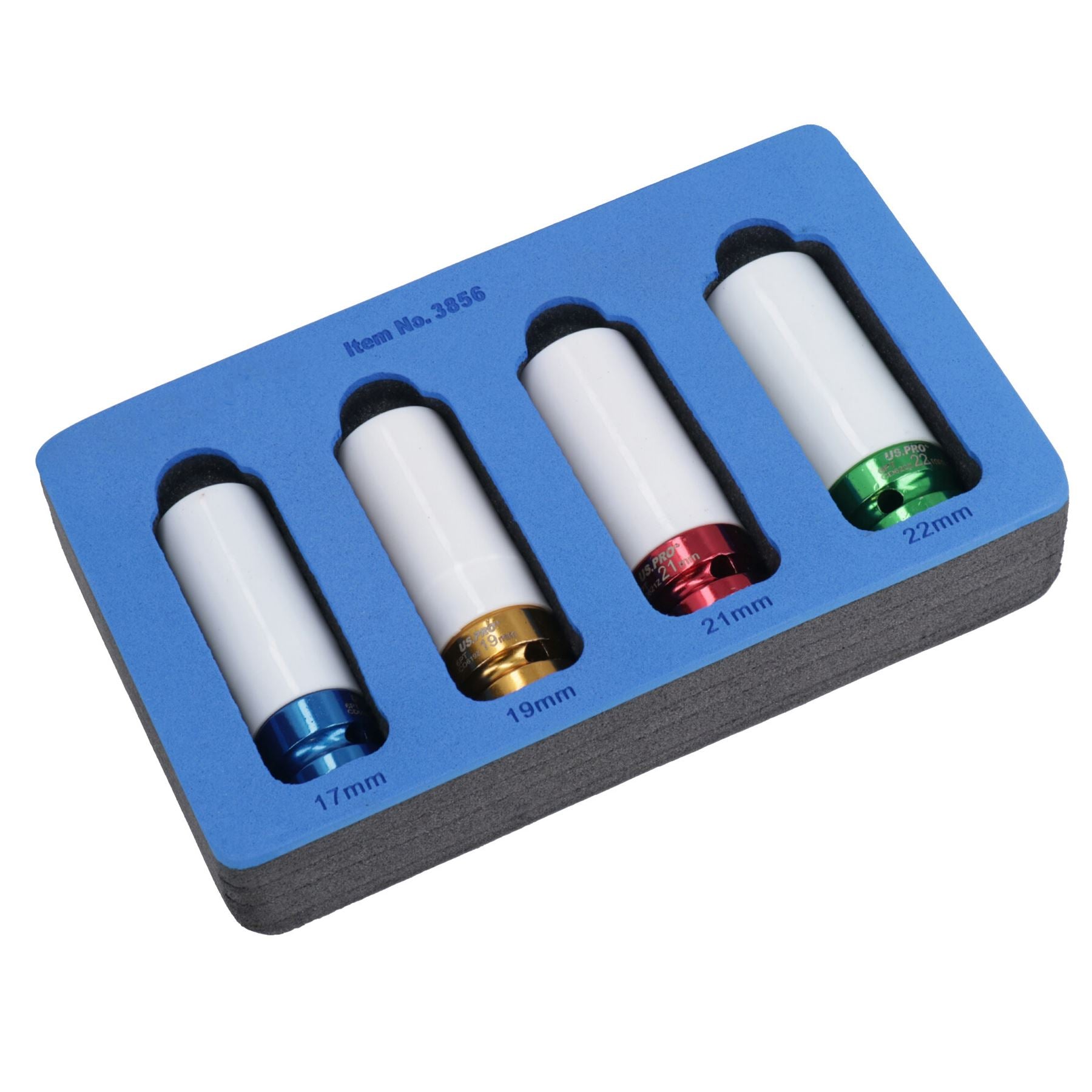 1/2 Zoll Antrieb Alufelgenmutter Schlagnüsse 17mm 19mm 21mm 22mm 4-tlg. Set