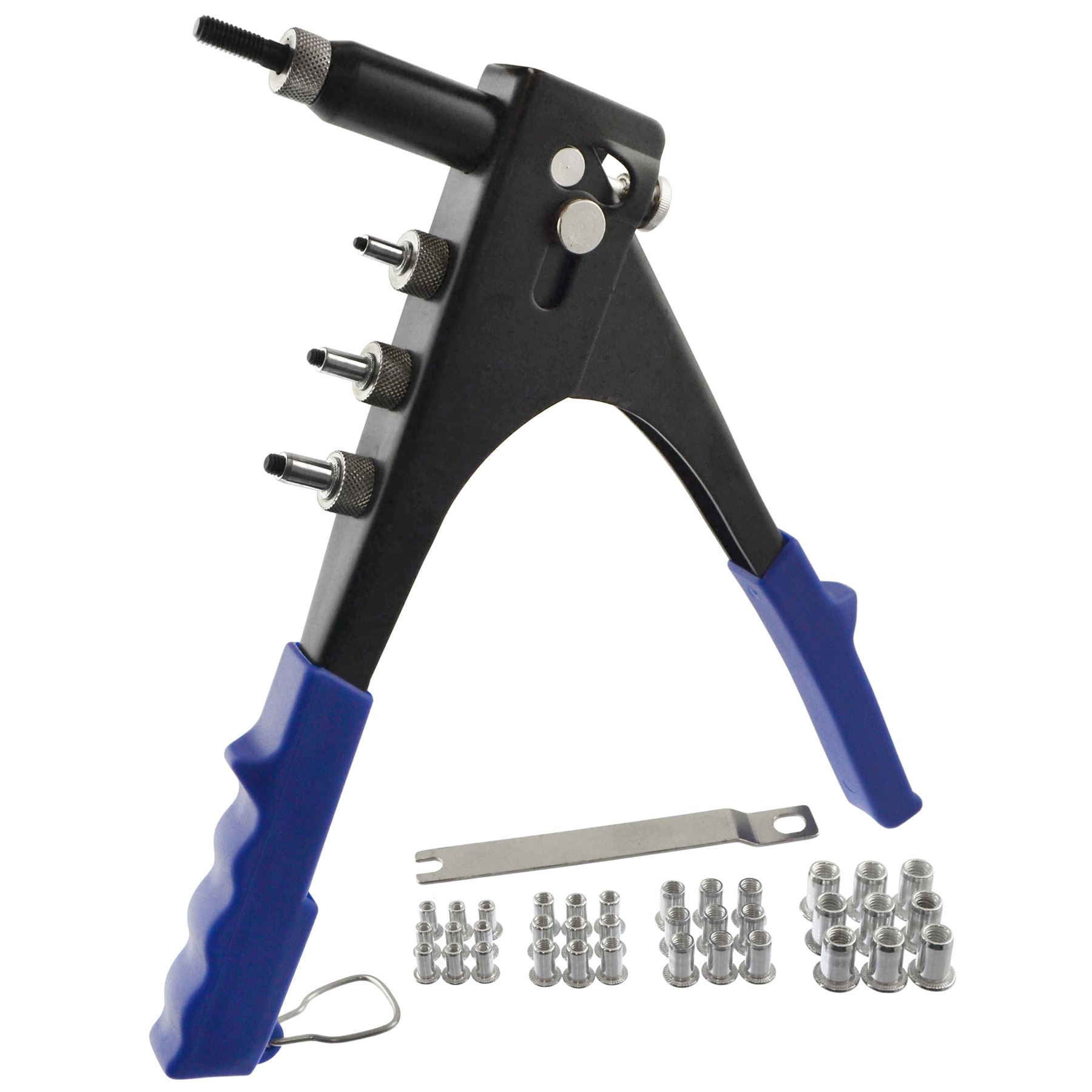 Hand Nut Riveter Tool / Nut Sert tool + Nut Rivets M3 - M6 (36 rivets) LSR2