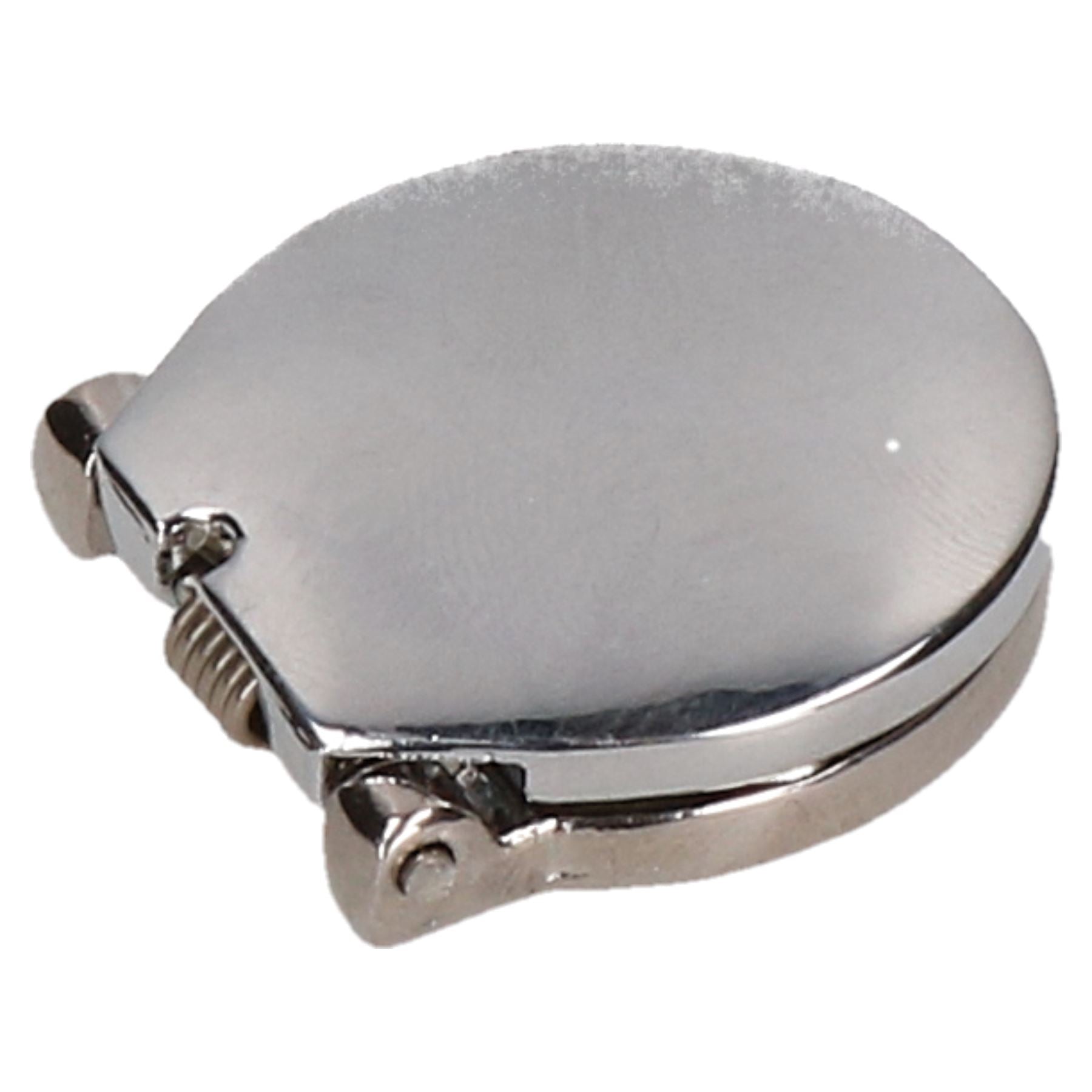 Polished Chrome Spring Loaded Key Escutcheon Cover 27mm for 12mm Hole