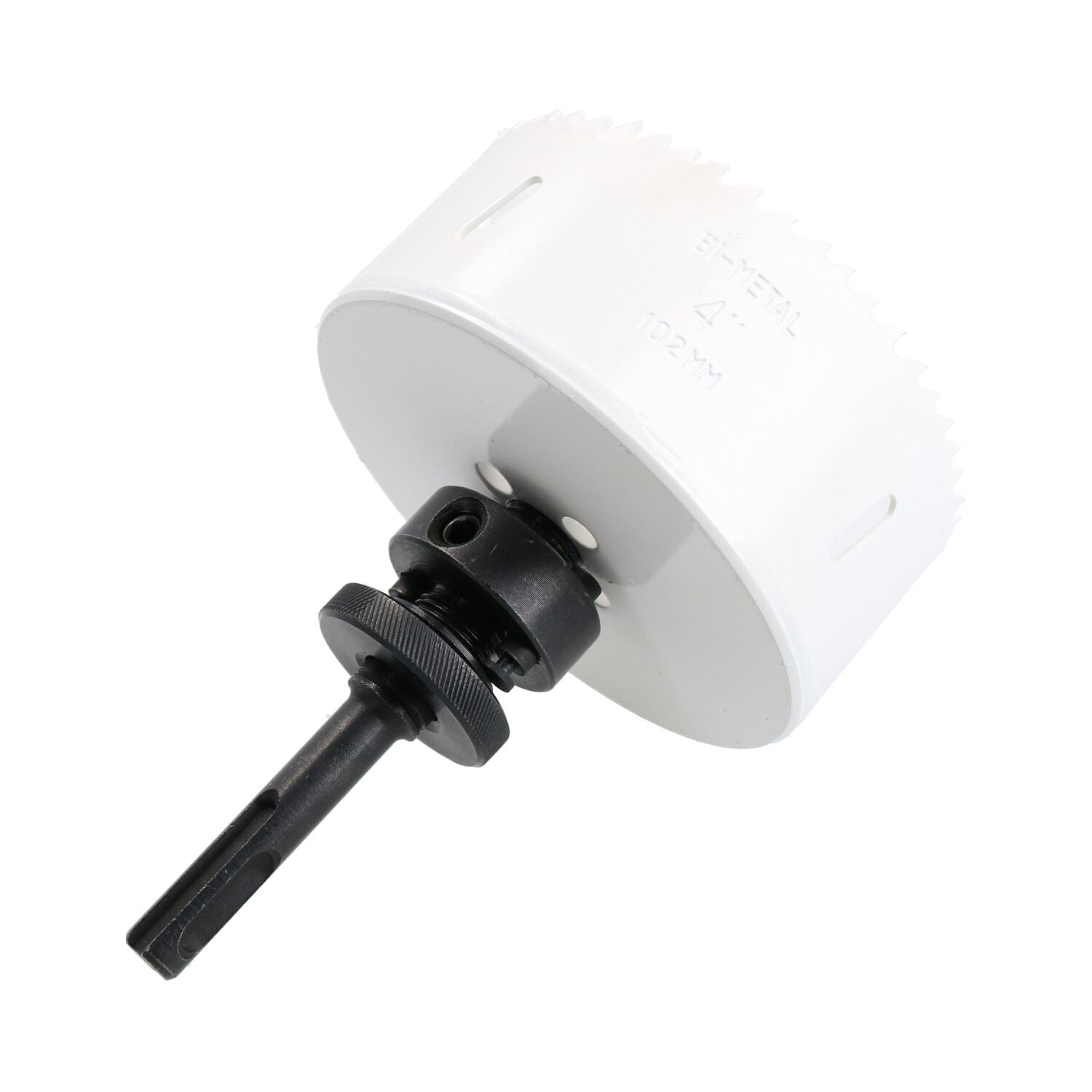 SDS-Plus-Dorndornaufsatz, komplett mit HSS-Lochsäge, 32 mm – 152 mm