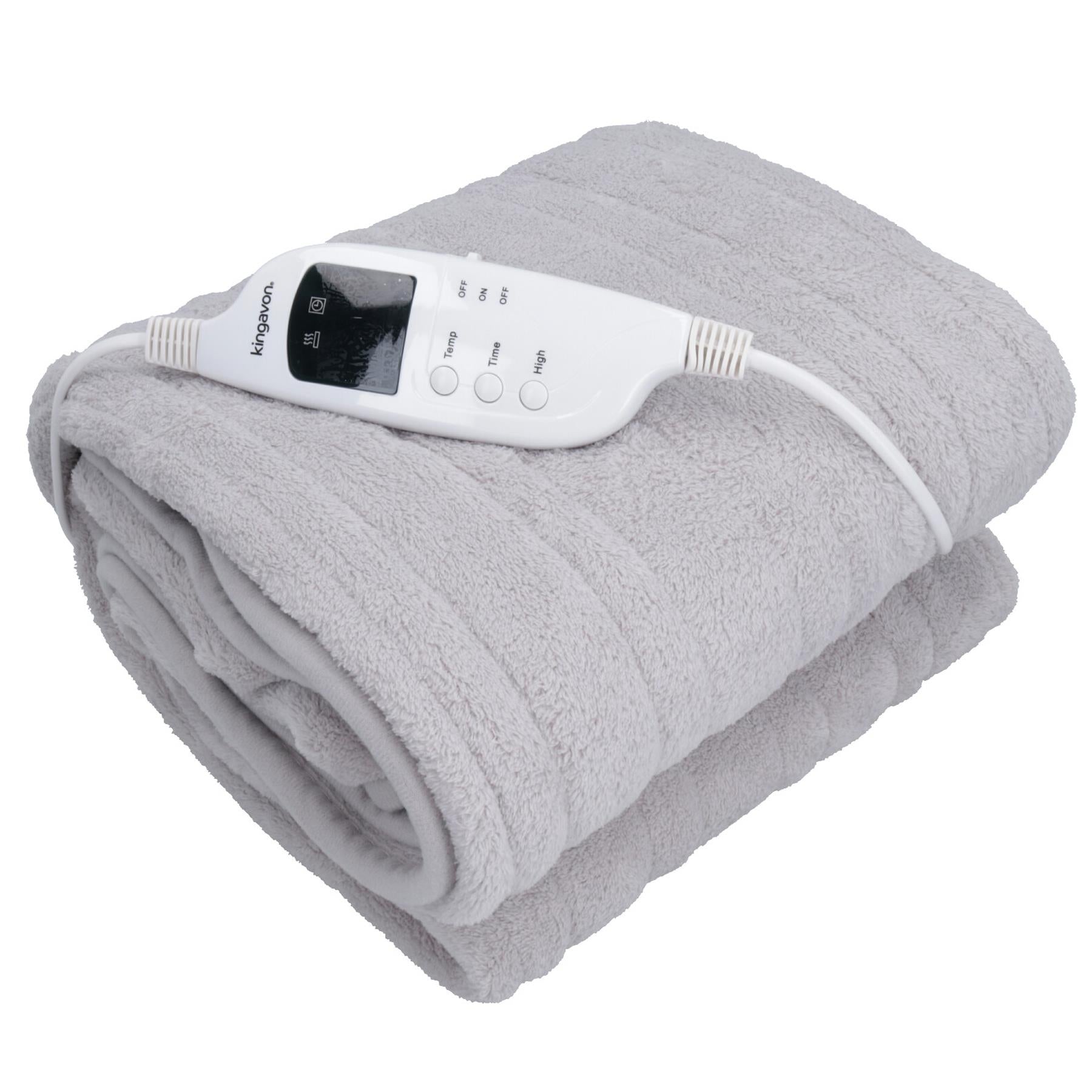Heated Electric Throw Blanket Fleece Heat Controlled Machine Washable 120 W