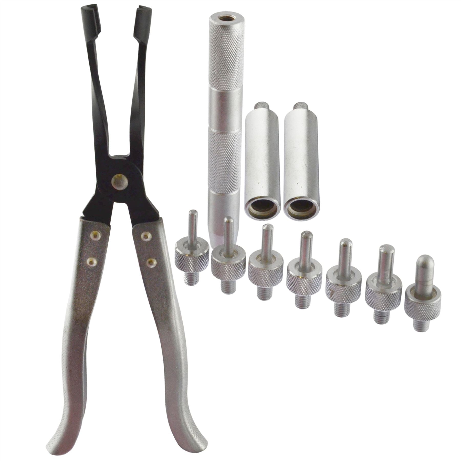Jeu de pinces de démontage et d'installation de joint de tige de soupape/outil de siège/kit 11 pièces AN027