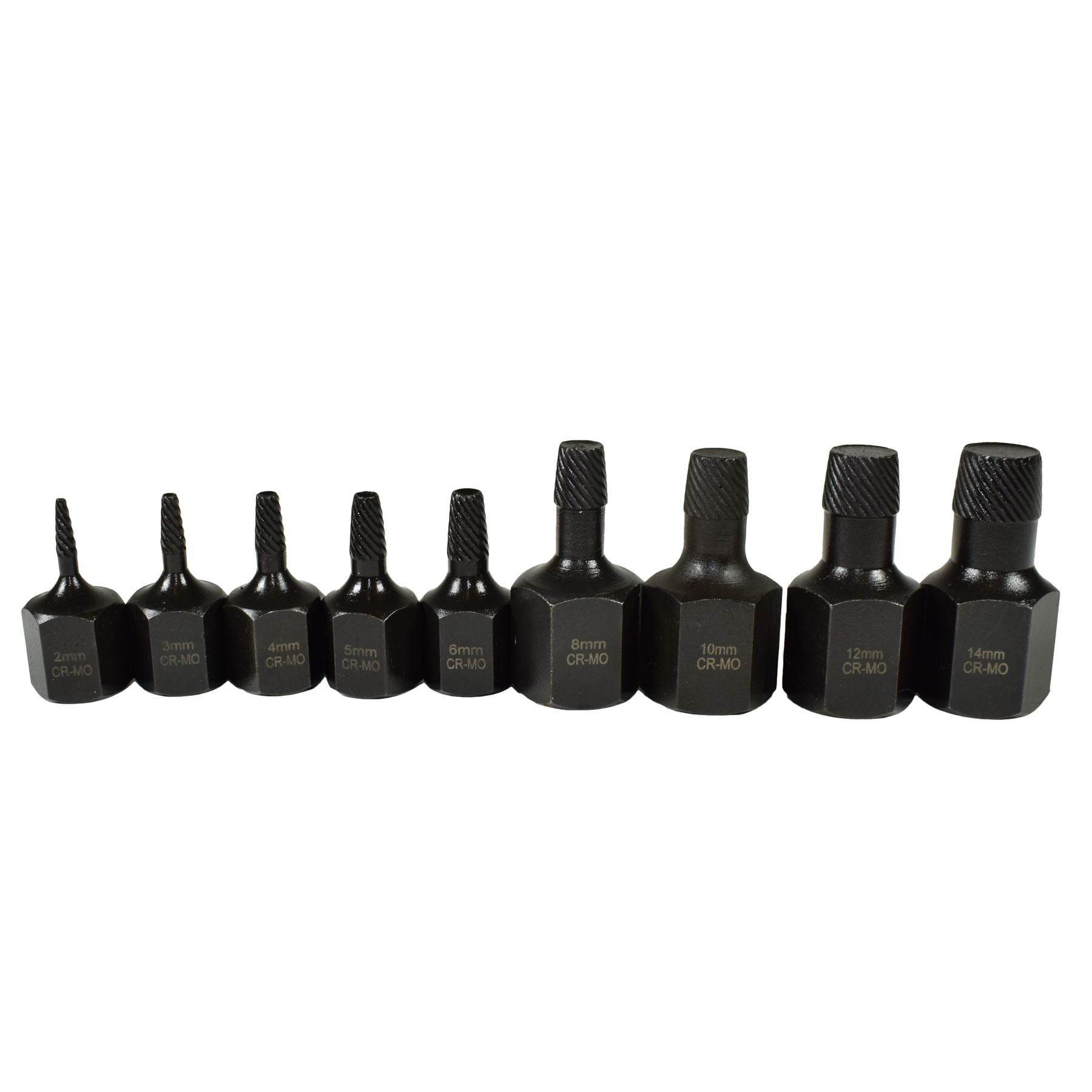 Extracteur de goujon à vis à entraînement 3/8" 1/2" Kit de retrait de 2 à 14 mm 9 pièces