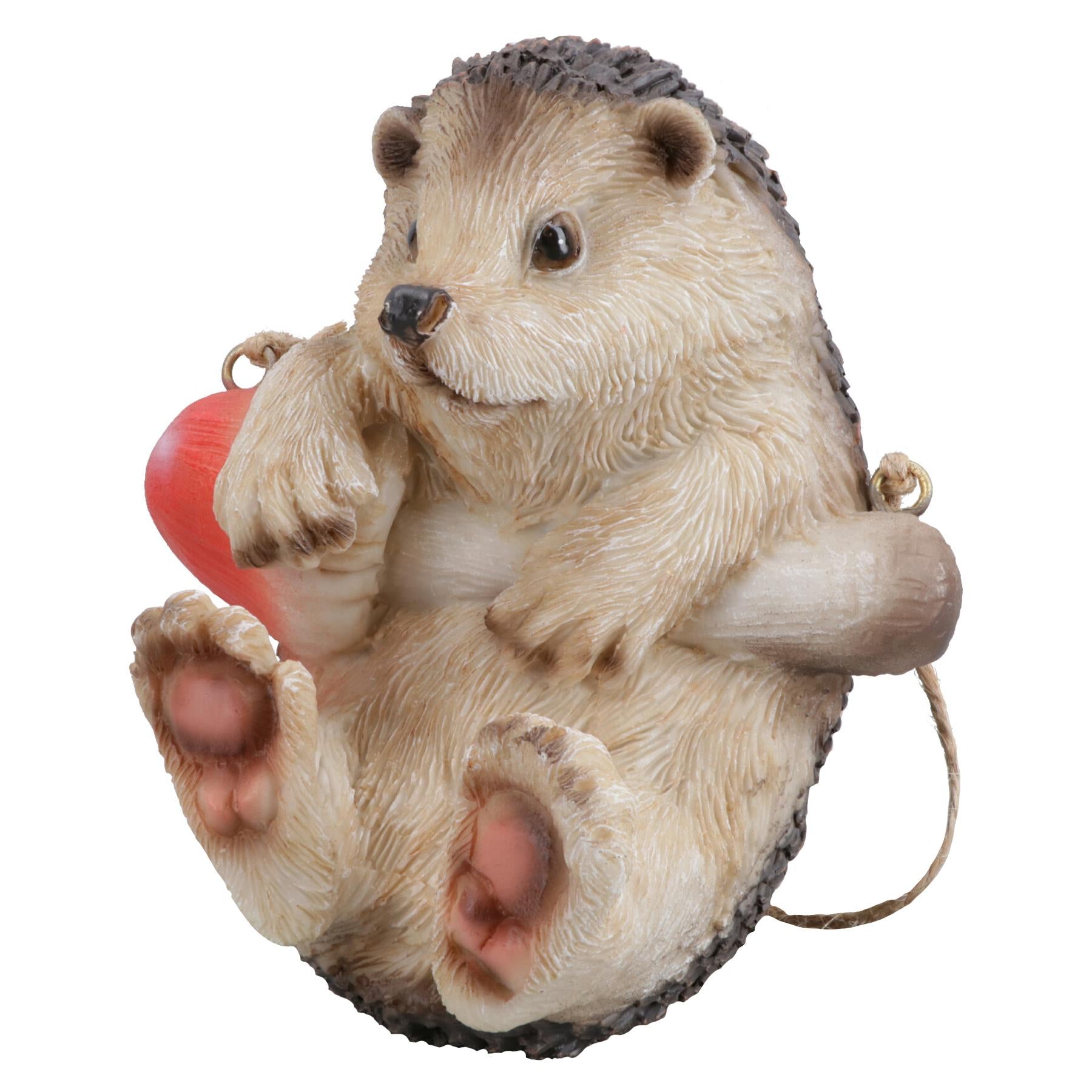 Climbing Hedgehog Hanger Garden Tree Home Ornament Statue Sculpture