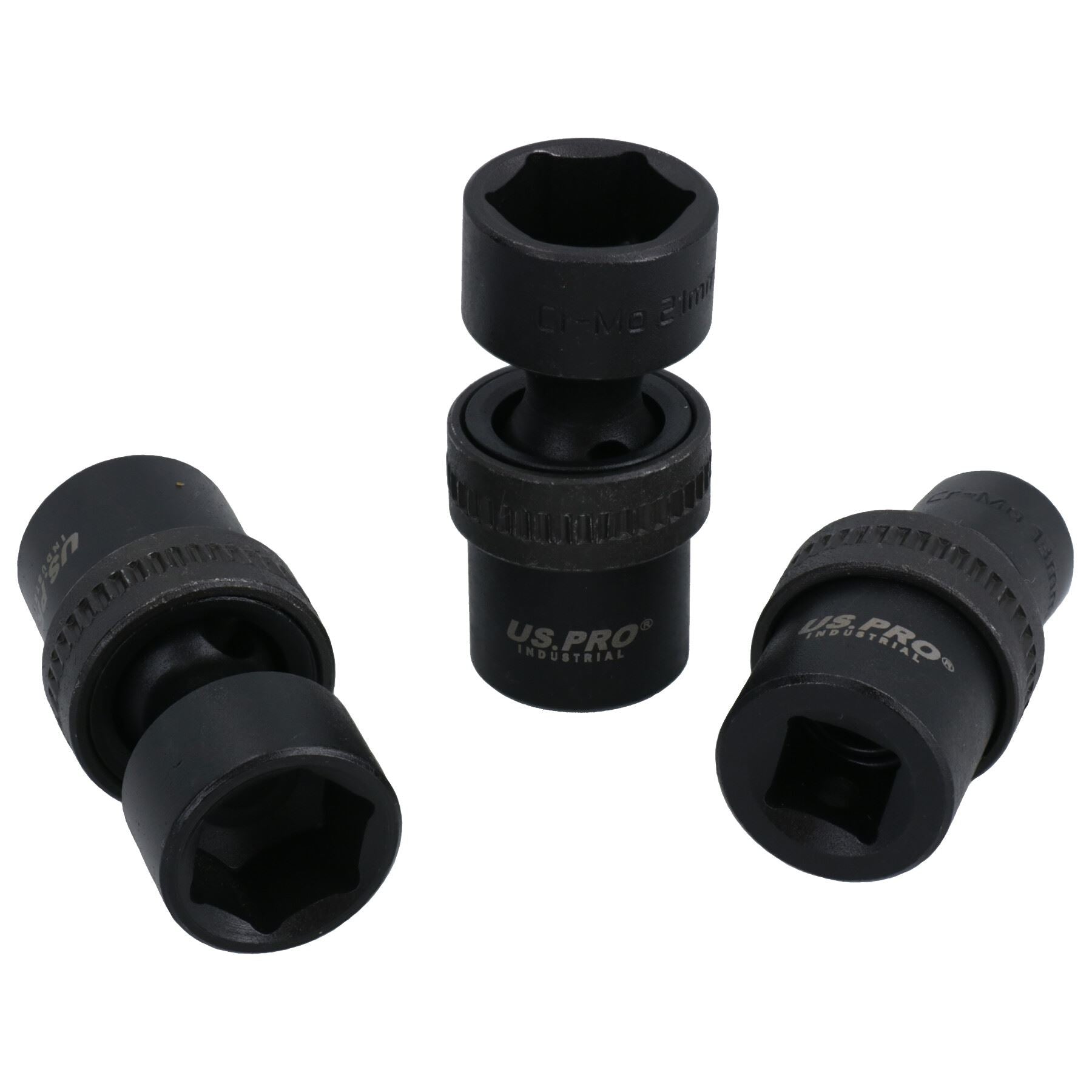 Douilles à chocs pivotantes et peu profondes métriques à entraînement de 1/2 po 13 – 21 mm 7 pièces 6 pans