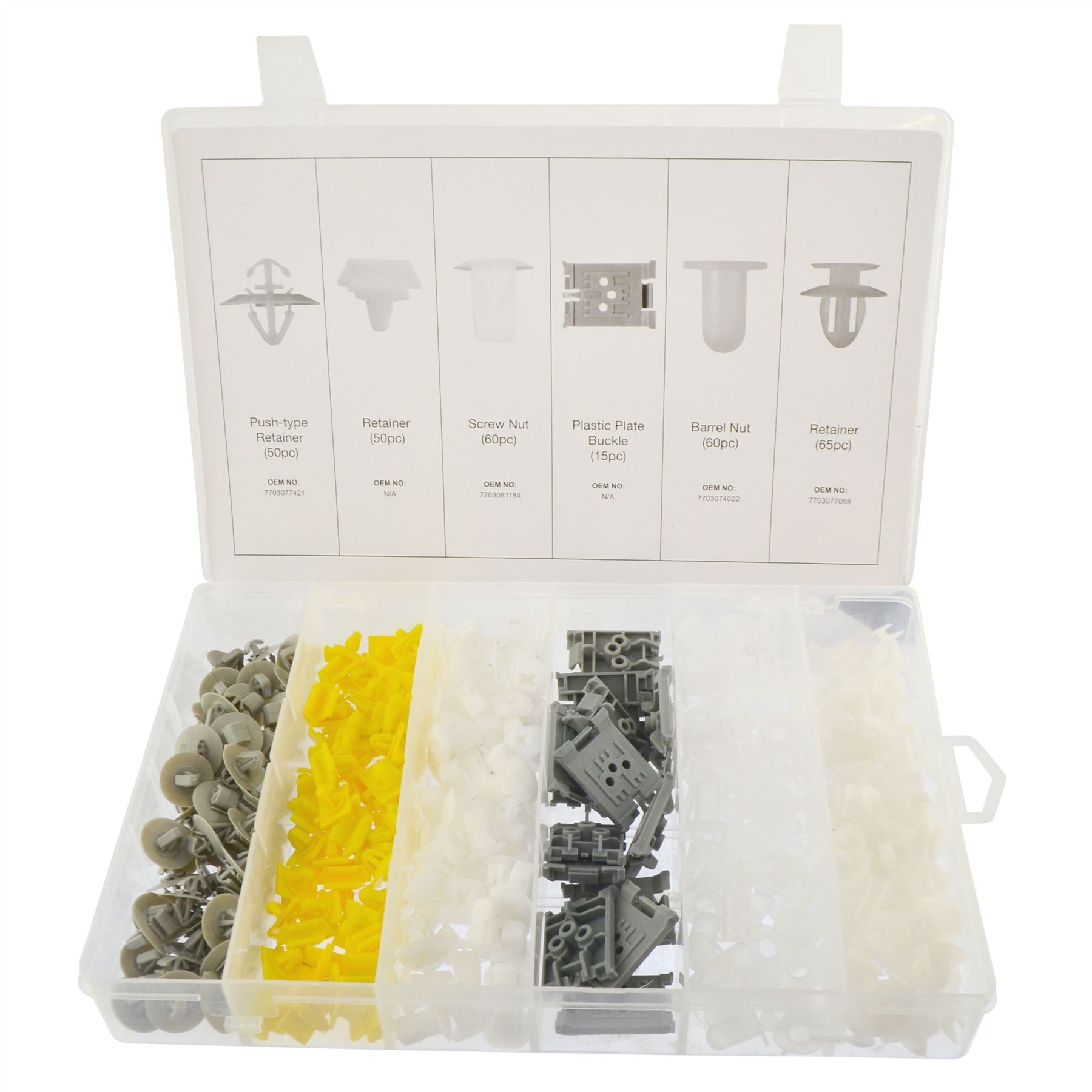 Kit d'assortiment de clips de garniture Renault, clips de fixation pour œillets de retenue, 300 pièces