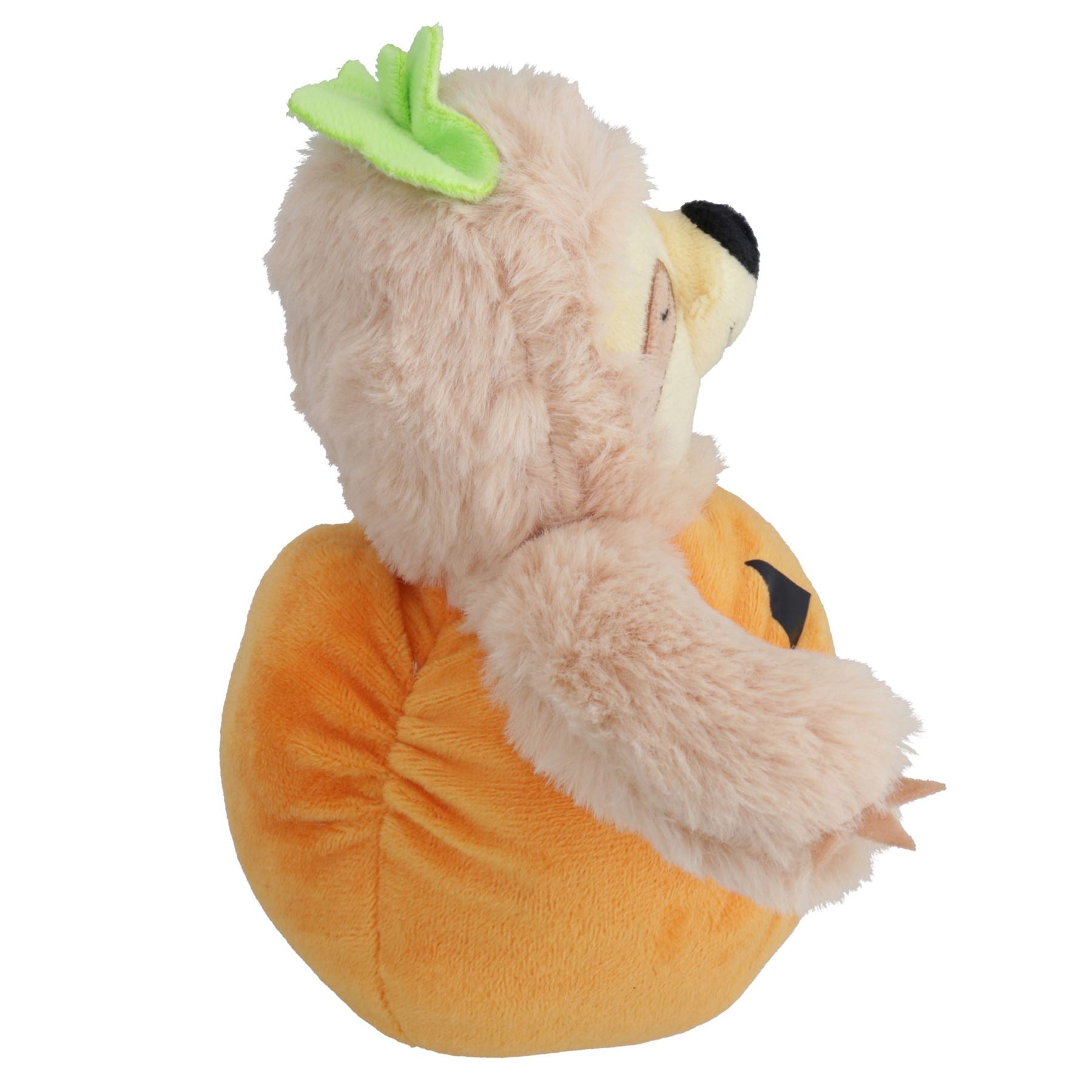 Hundewelpen Kleines Halloween-Geschenk Plüsch Komfort Quietschendes Faultier Kürbis Spielzeug