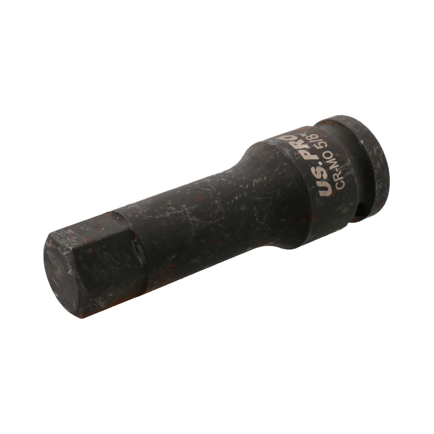 5/8 Zoll tiefer Schlag-Sechskant-Bit-Steckschlüssel, 1/2 Zoll Antrieb, 76 mm Länge, Chrom-Molybdän-Stahl