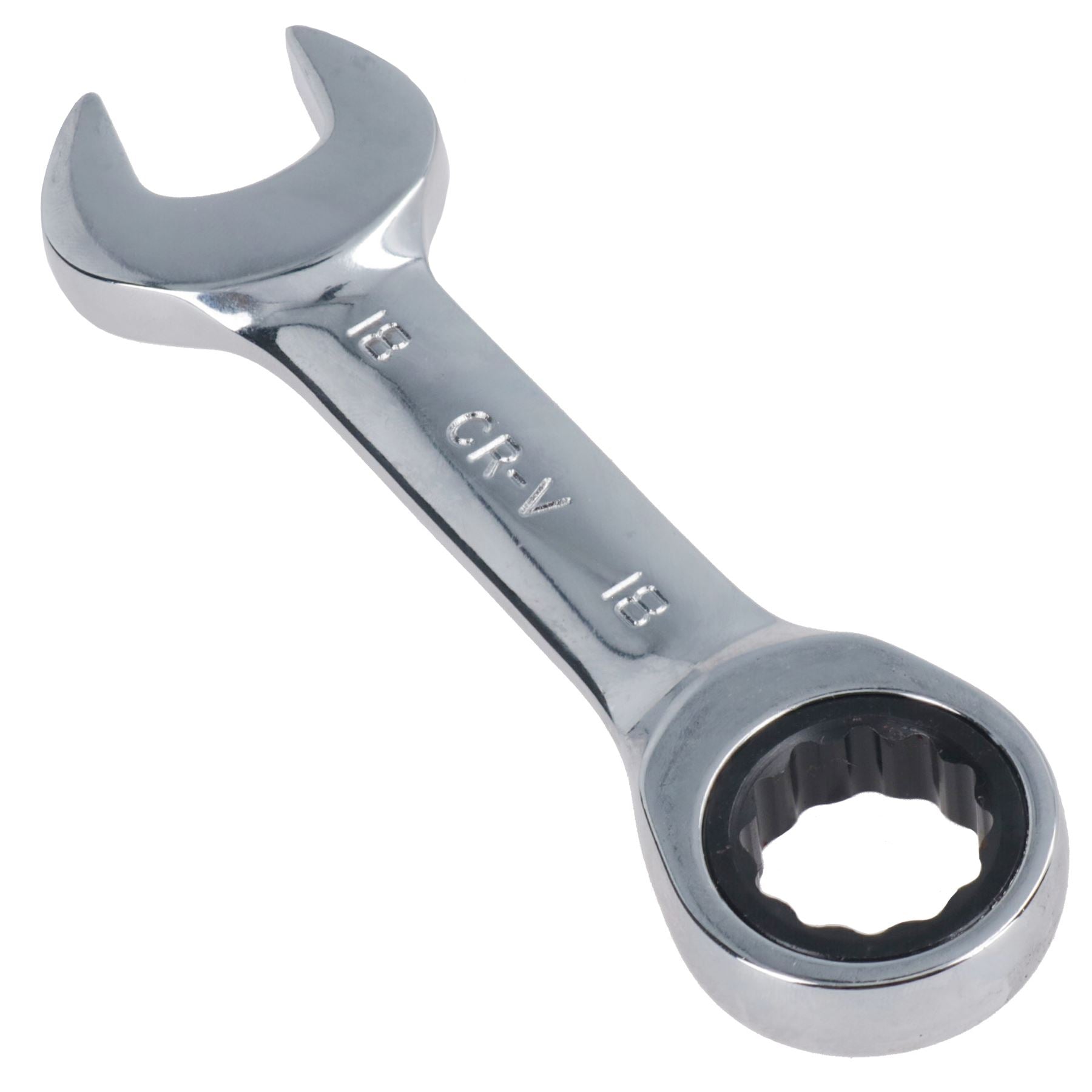 Clé mixte à cliquet courte métrique MM 72 dents 8 mm – 19 mm