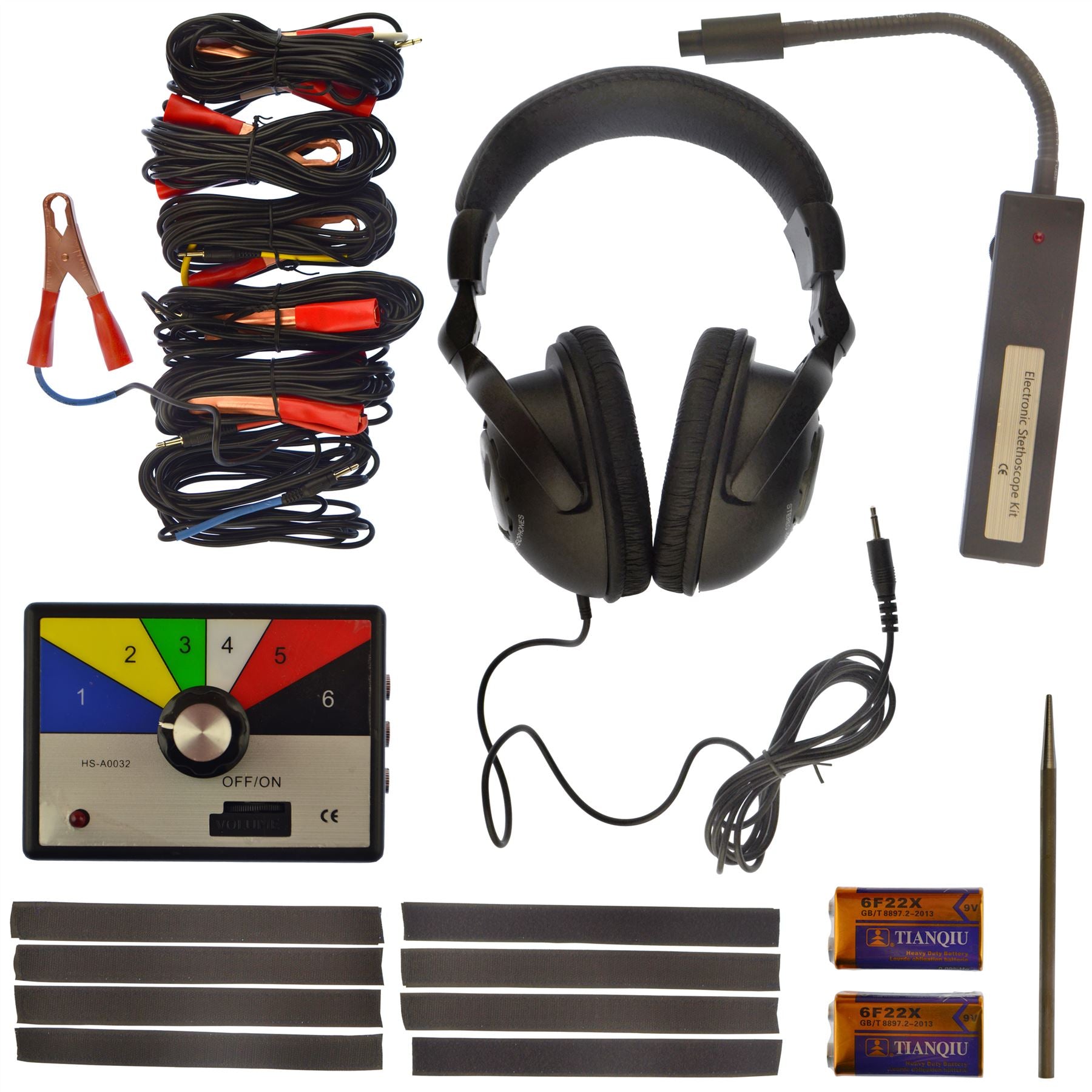 Kit de stéthoscope électronique Détecteur de défaut de radiateur de boîte de vitesses de moteur Outil de diagnostic
