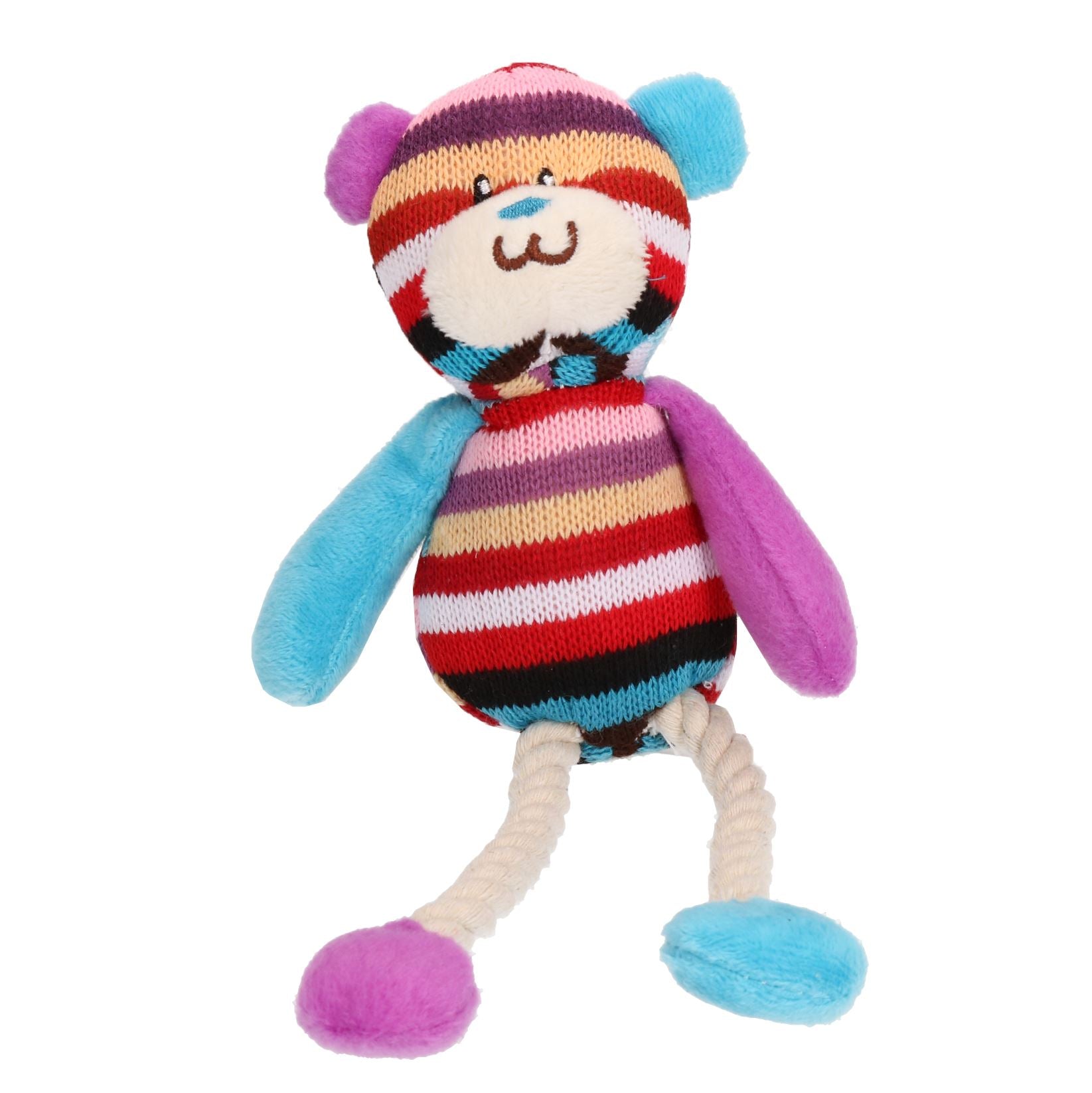 Mister Tilly Teddy Hundespielzeug mit Quietsche, 20 cm