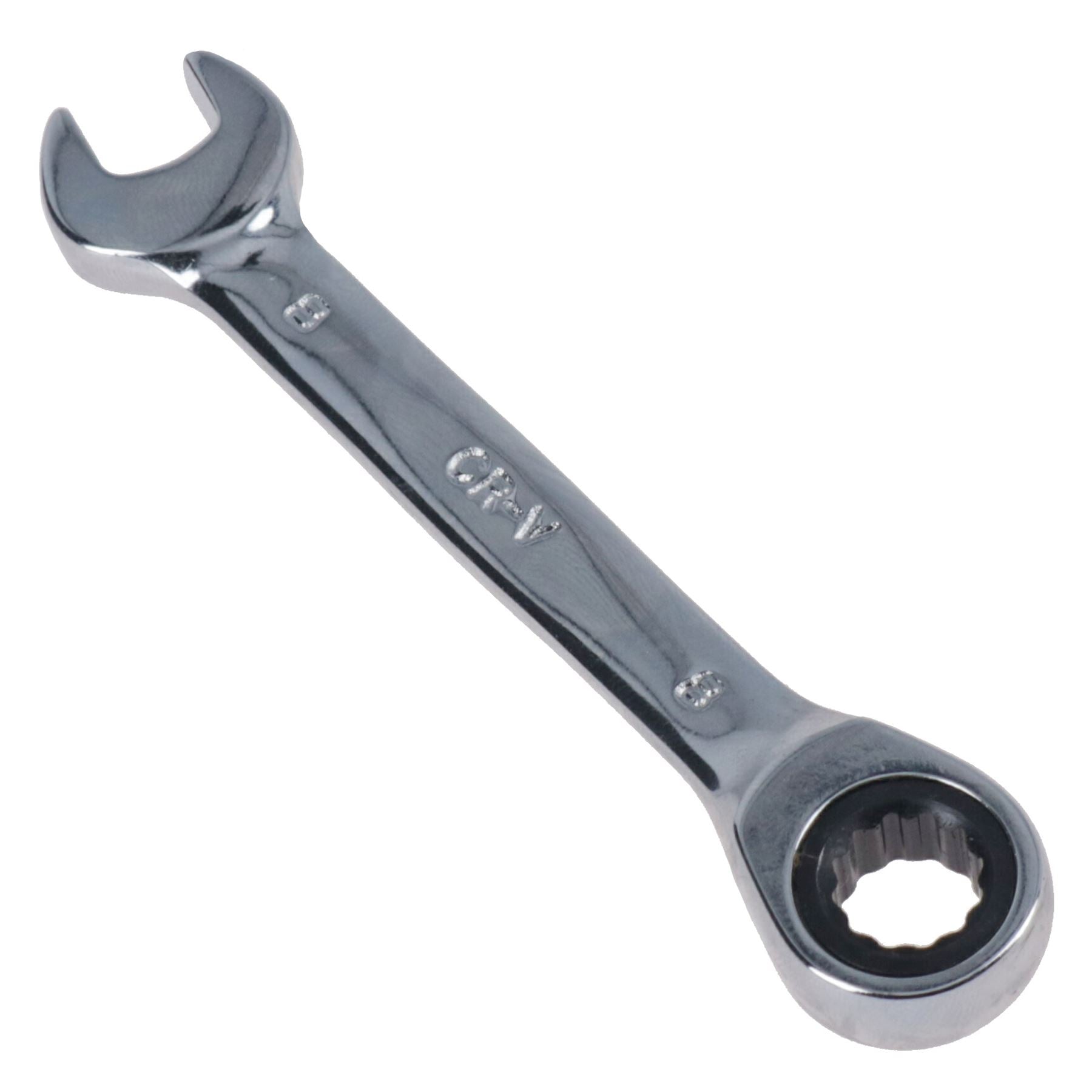 Clé mixte à cliquet courte métrique MM 72 dents 8 mm – 19 mm