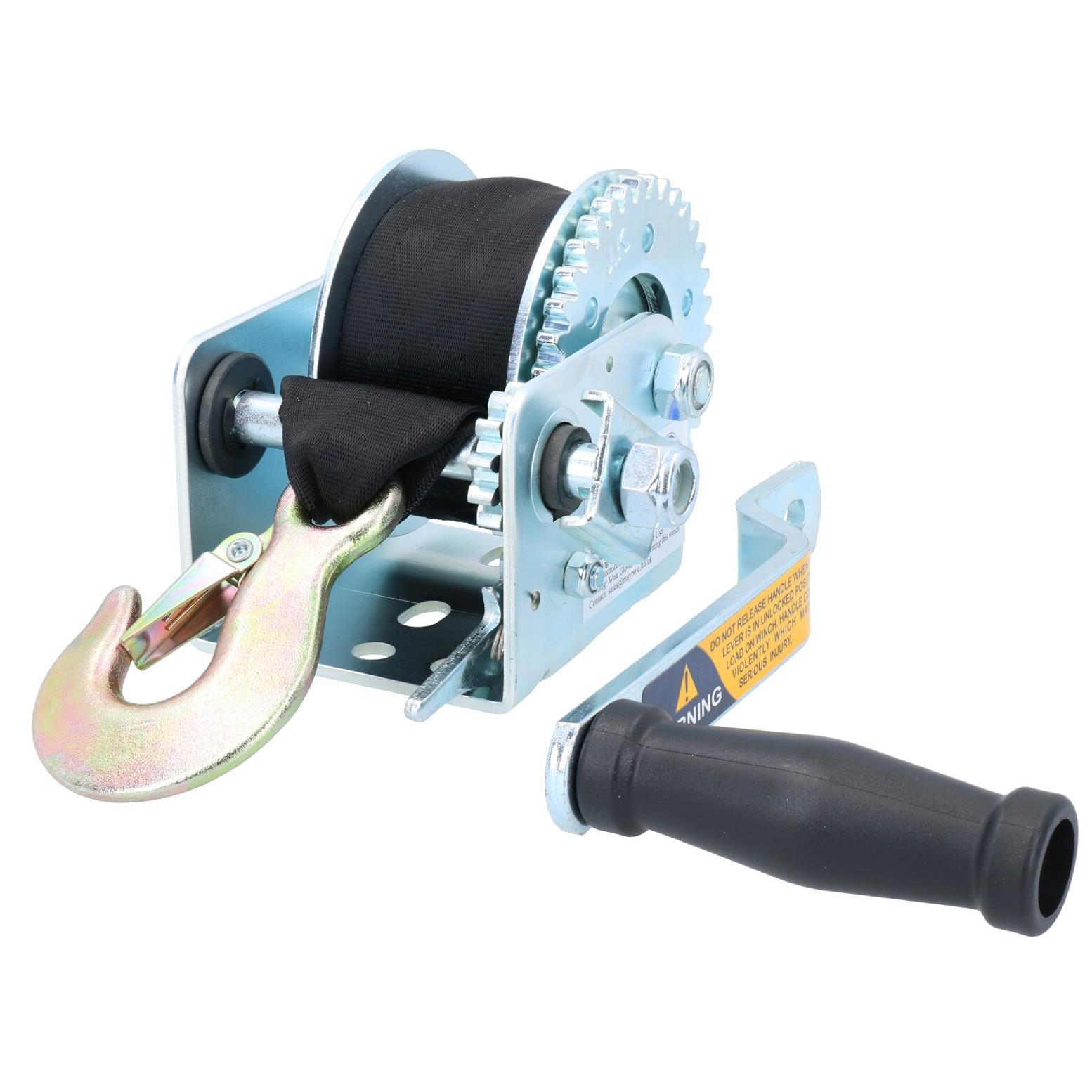 Boat Trailer Strap Hand Winch Heavy Duty 4.5m to 6m Strap 3:1 or 4:1 Ratio