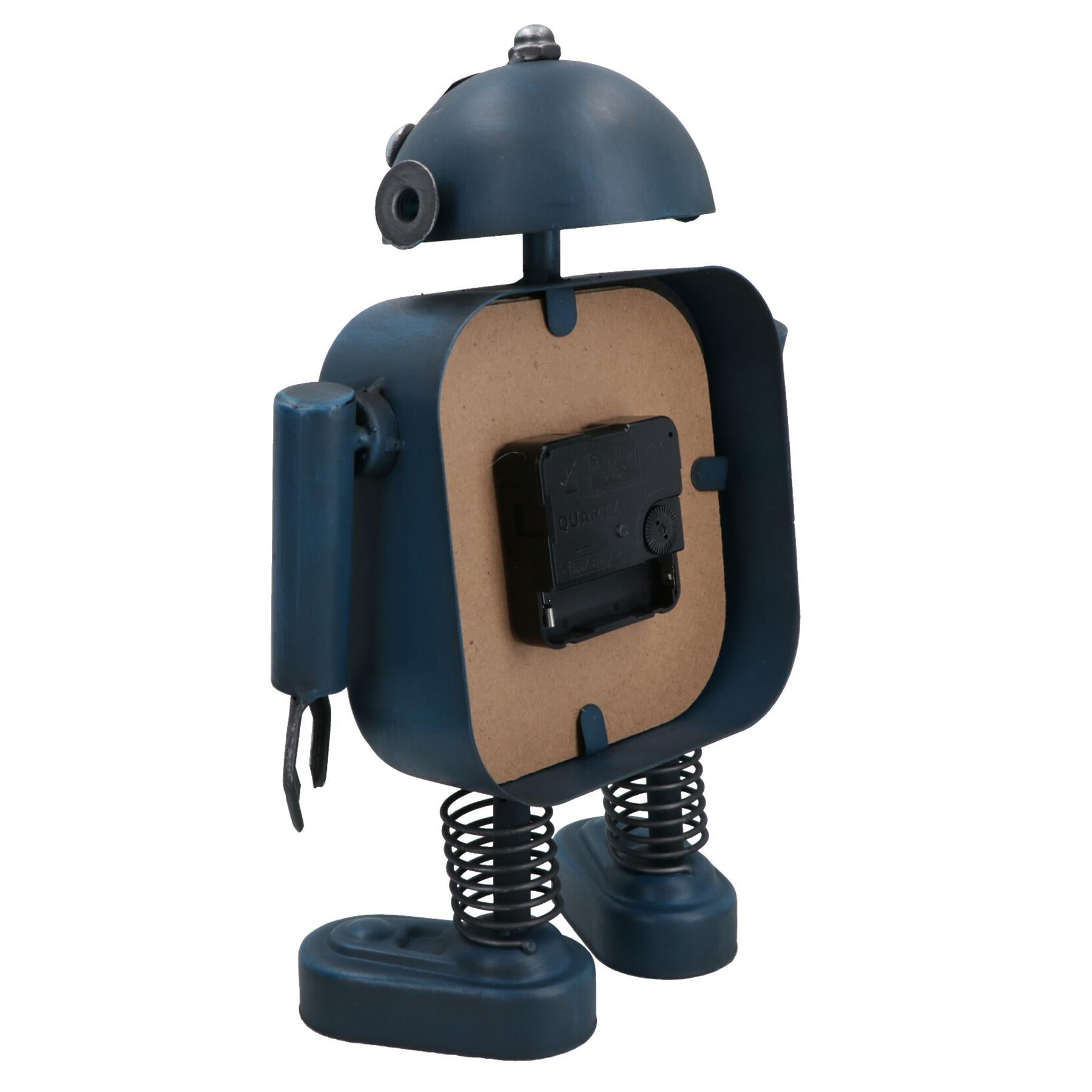 Robot Clock Industrial Style Mantel Retro Desk Home House Decor Gift Metal