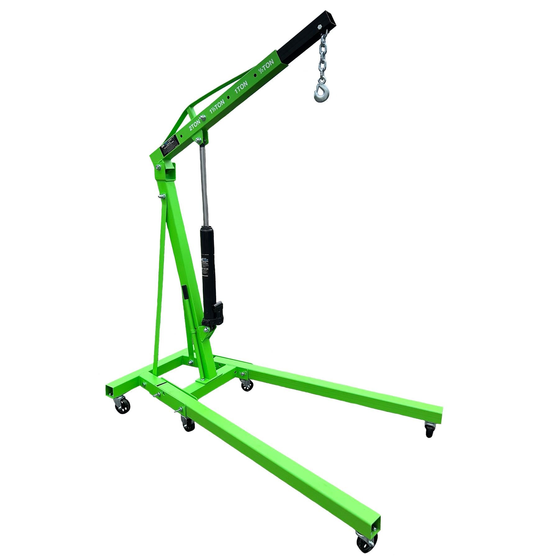 2 Ton Mobile Hydraulic Folding Engine Crane Lift Hoist Lift Stand Fully Adjustable