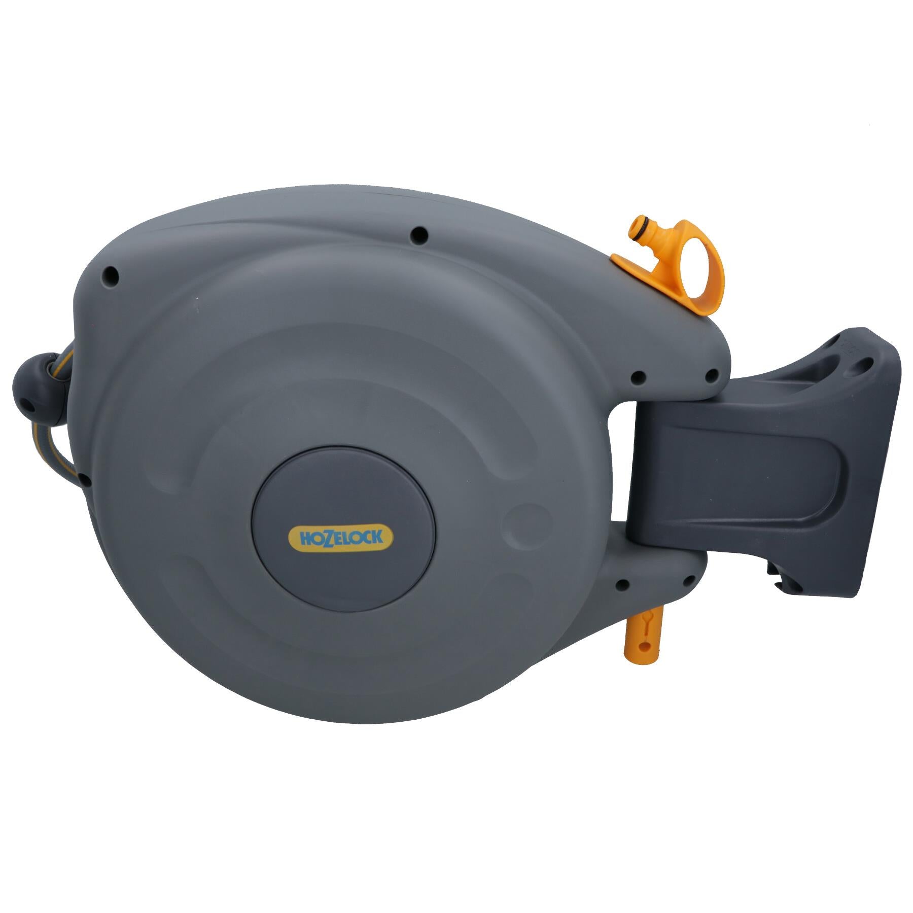 Hozelock Auto Rewind Garden Hose Reel with 10 Metres Hose Watering Wall Mounted