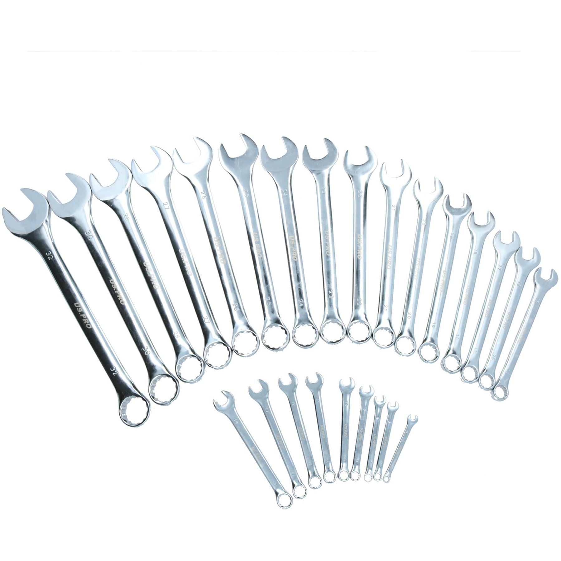 Clés mixtes à fourche métriques MM 6 mm – 32 mm 25 pièces