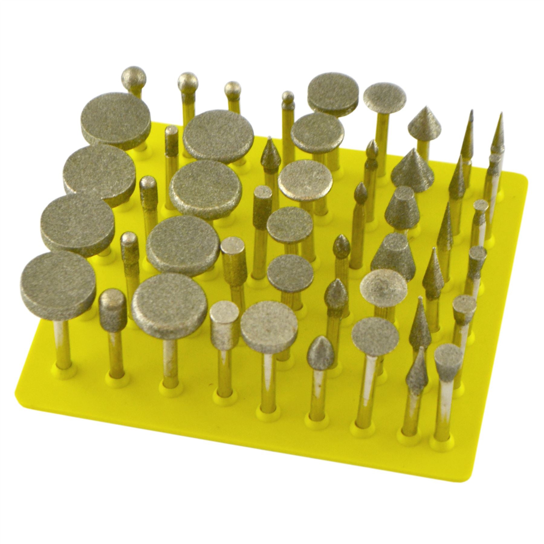 50-teiliges Diamant-Fräser-Set, Körnung 120, zum Schnitzen, Gravieren, Rotationsätzung, 1/8 Zoll Schaft, TE886