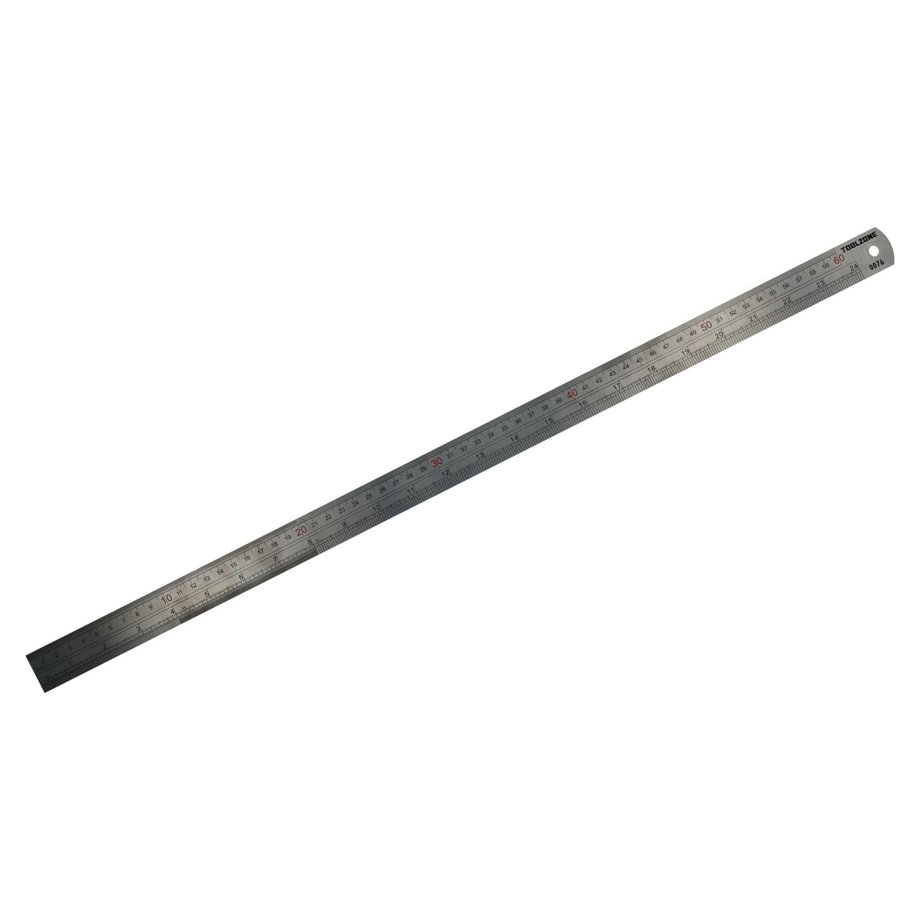 Règle en acier inoxydable 24" / 610 mm / règle droite / règle / mesure TE509
