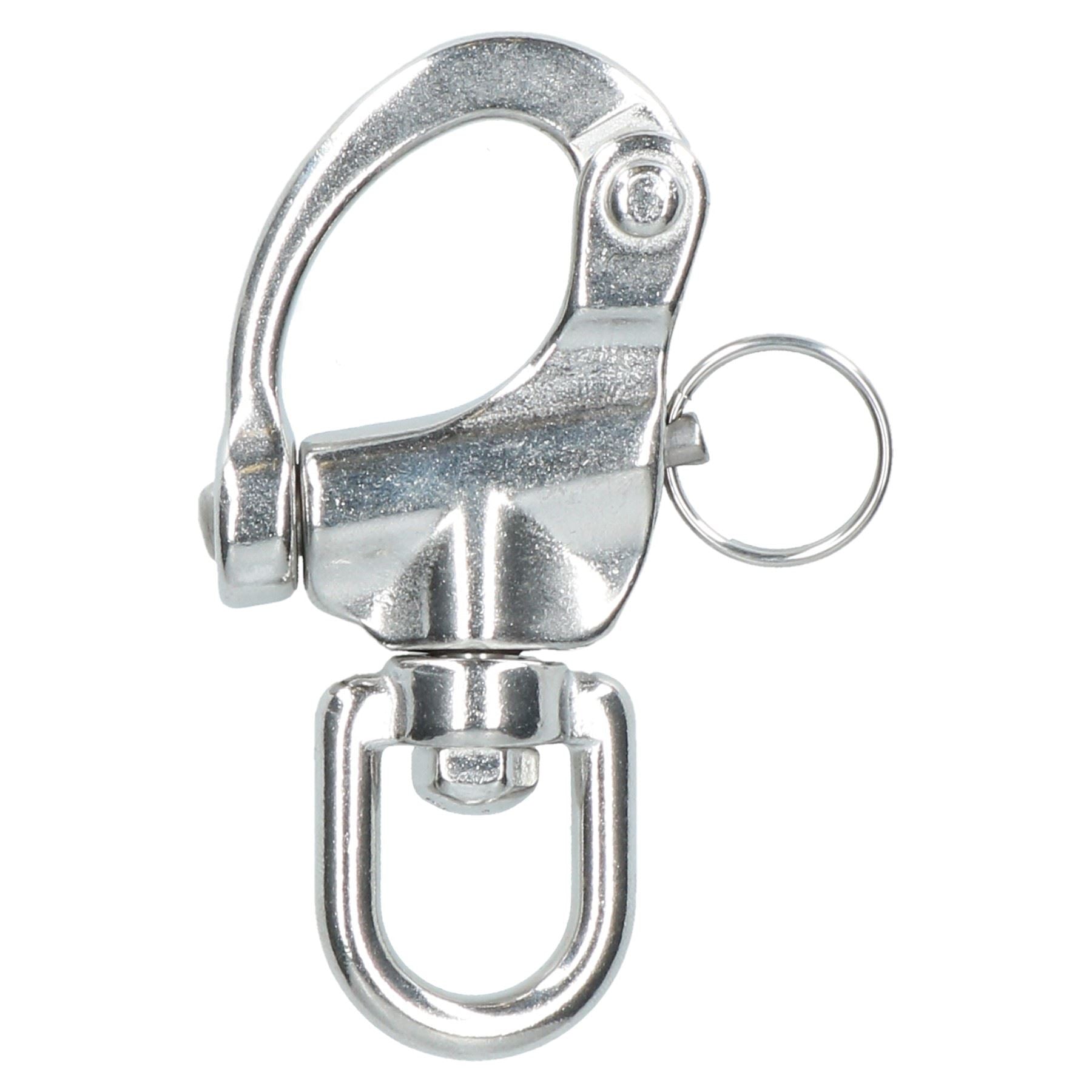 Snap Shackle with Swivel Marine Grade 316 Stainless Steel Rigging Carabiner