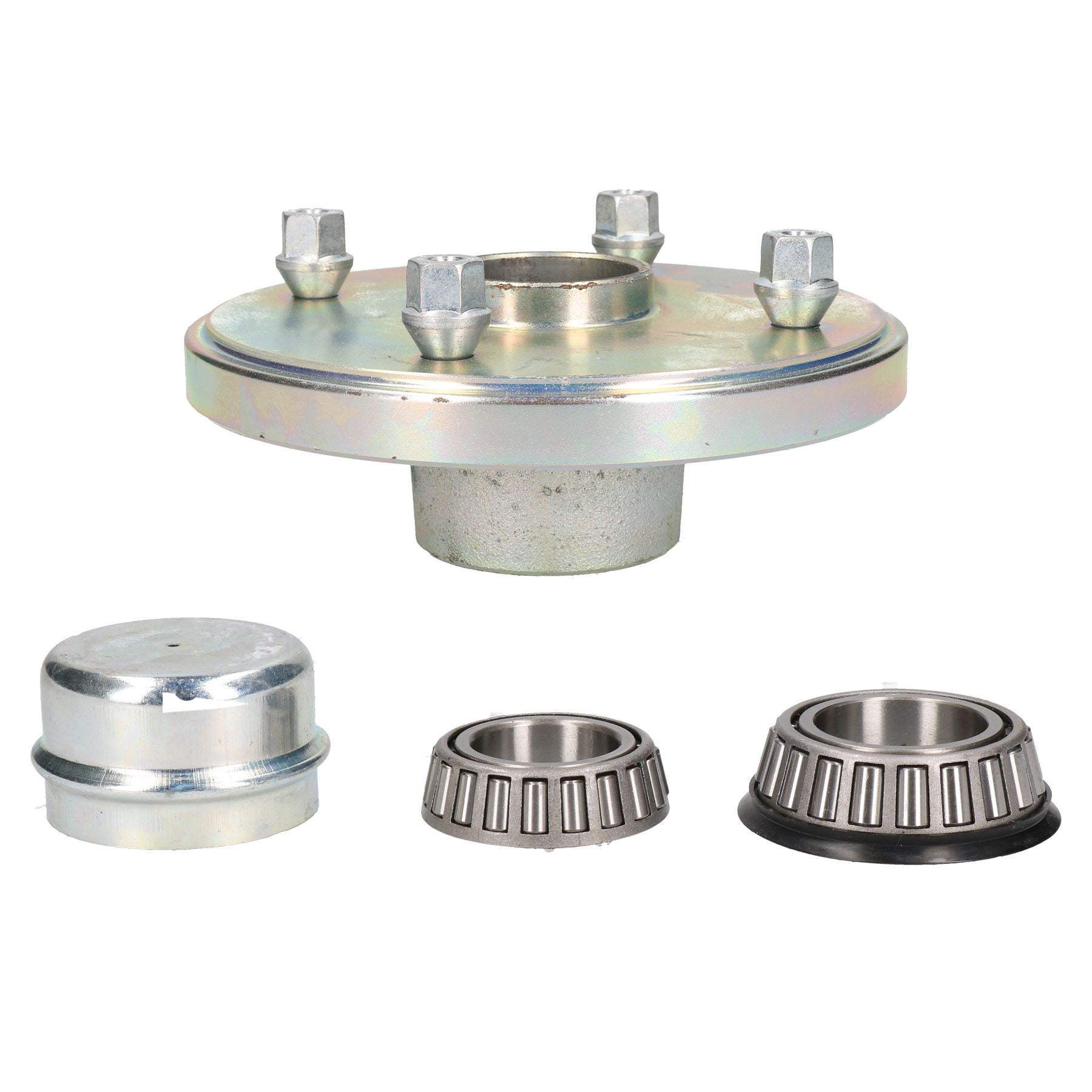 Moyeu de roue de remorque 5,5" (139,7 mm) Roulements PCD Boulons de roue et capuchon Indespension