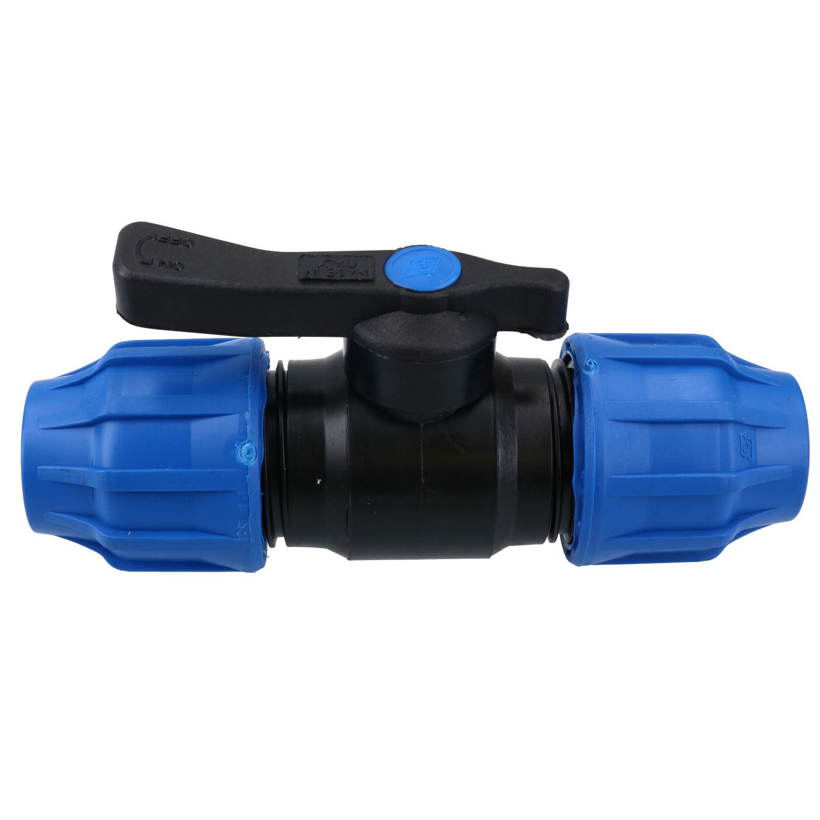 Robinet d'arrêt pour tuyau en PEMD 32 x 32 mm, déconnexion souterraine PN16