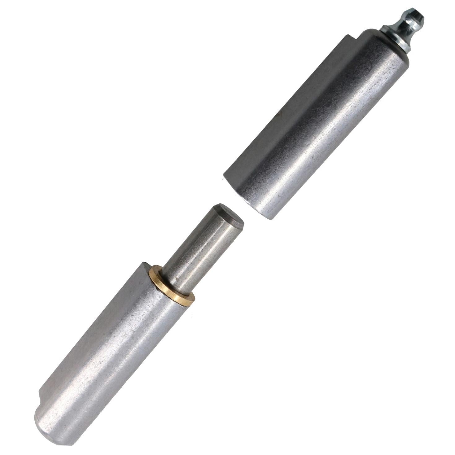 Abnehmbares Bullet-Scharnier zum Anschweißen mit Schmiernippel, 16 x 120 mm, für schwere Türen