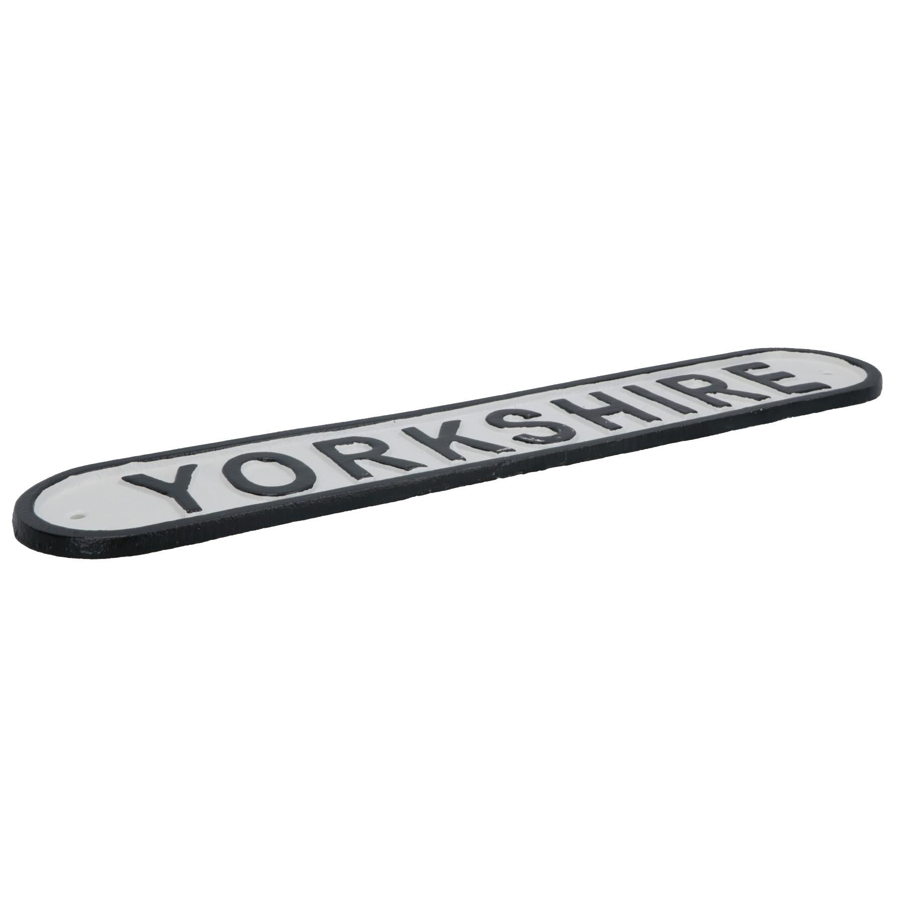 Yorkshire Cast Iron Sign Plaque Wall Door Fence Gate Post House Garden Yard