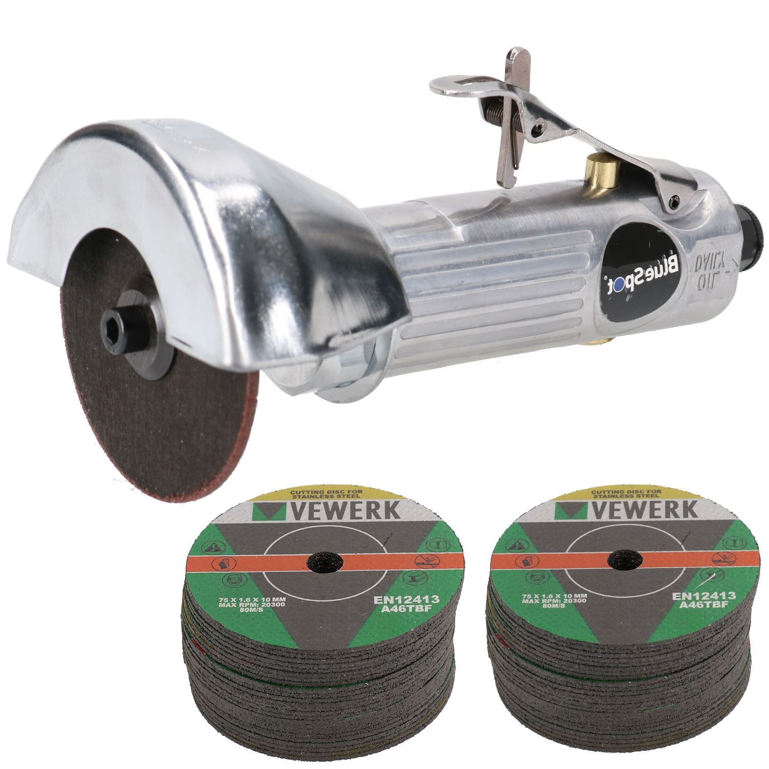 Outil de coupe pneumatique de 3 pouces Outil de coupe de meulage pneumatique Scie de coupe 18 000 tr/min