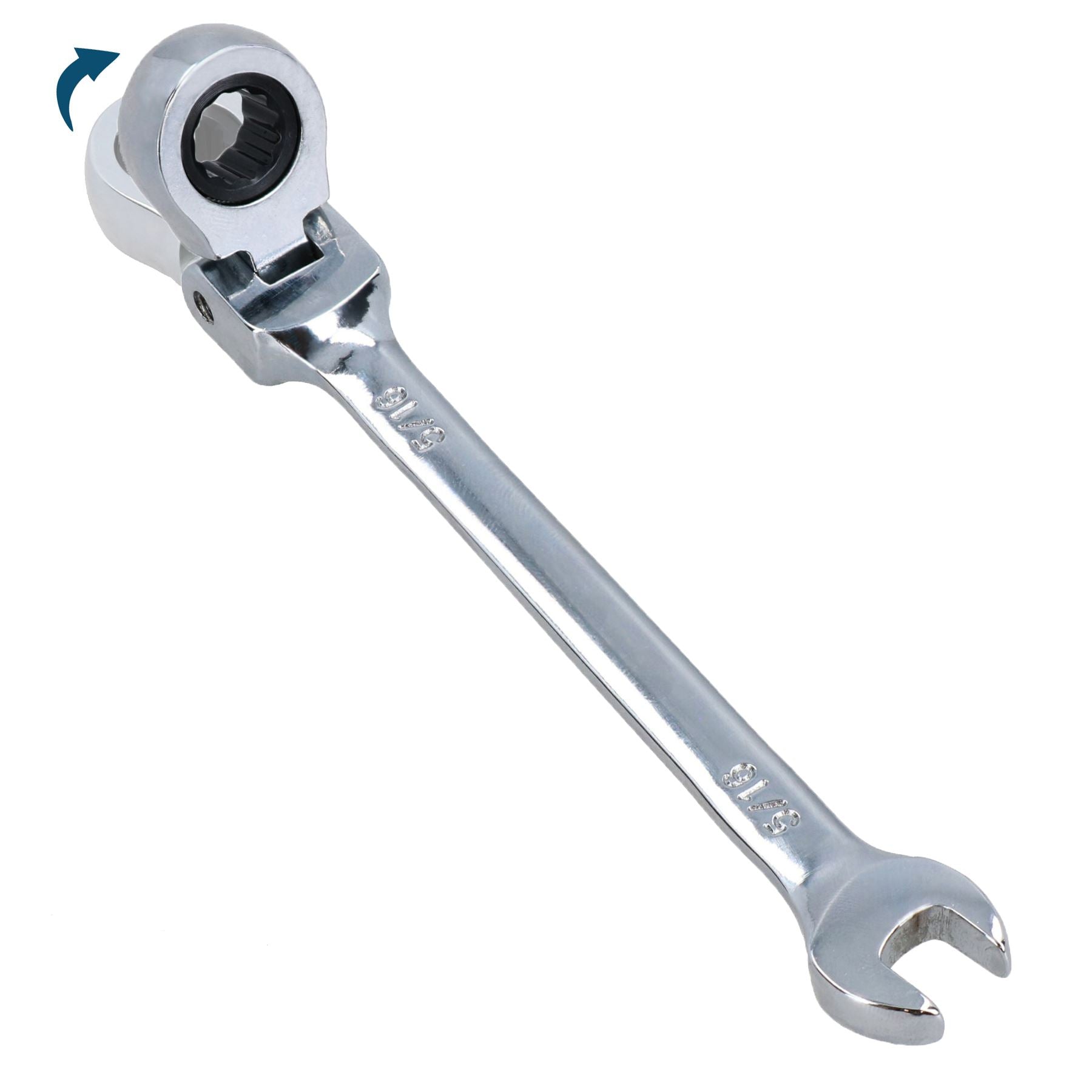 Clé mixte à cliquet à tête flexible impériale AF SAE 5/16 po