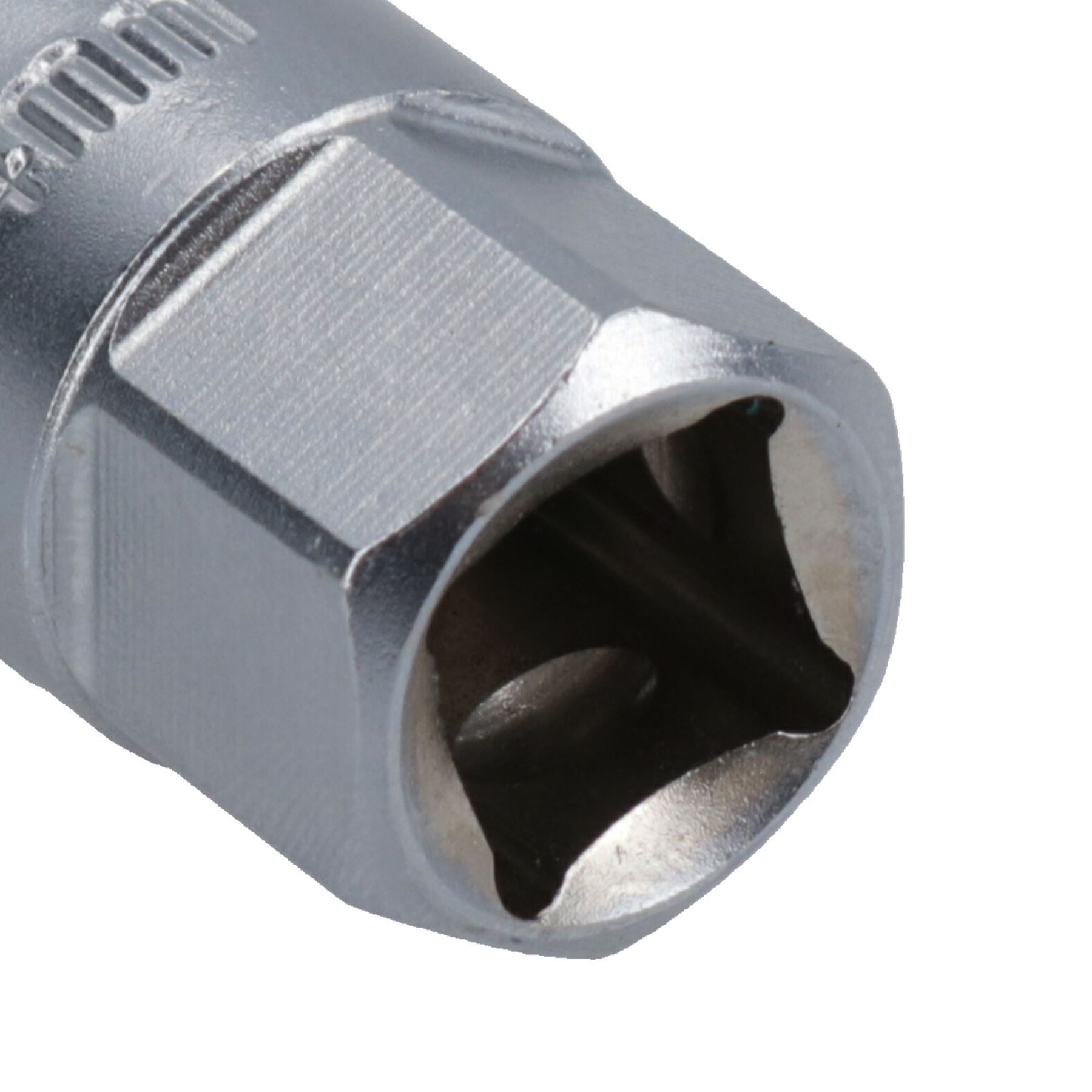 Metrische, dünnwandige Zündkerzenstecker 14 mm, 16 mm + 18 mm, 12-kant, Doppelsechskant, 3-tlg.