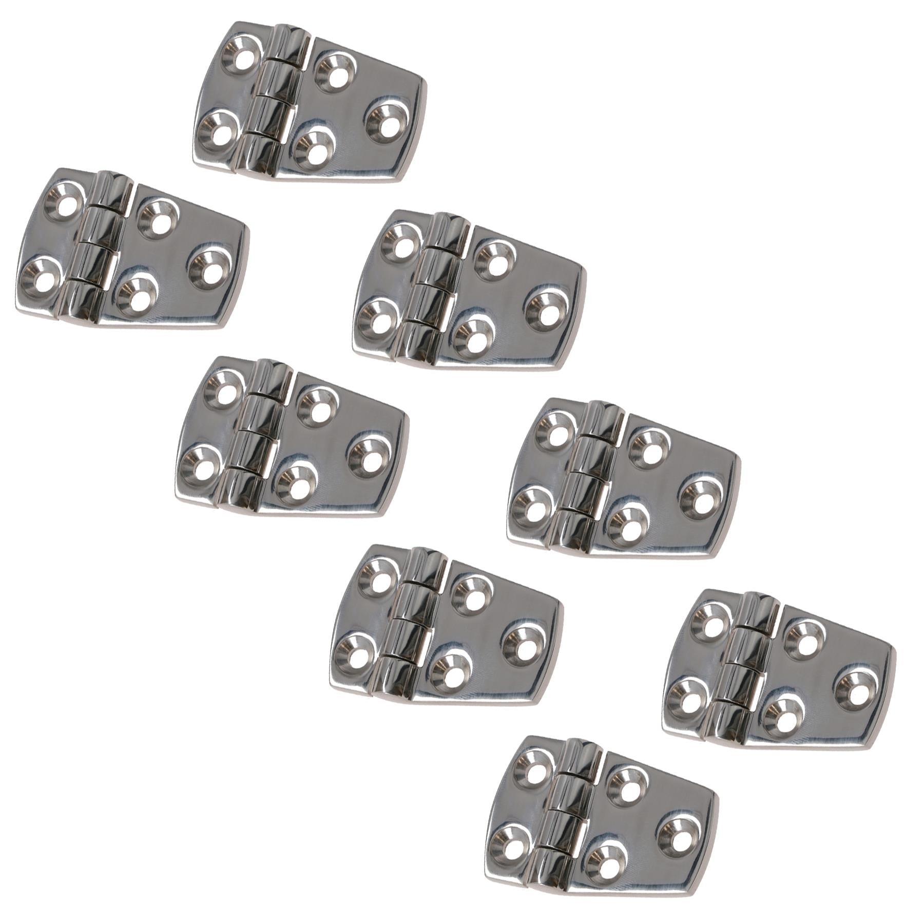 Polished Door Hinge Stainless Steel 56mm x 38mm 316 Marine Cabin Hatch