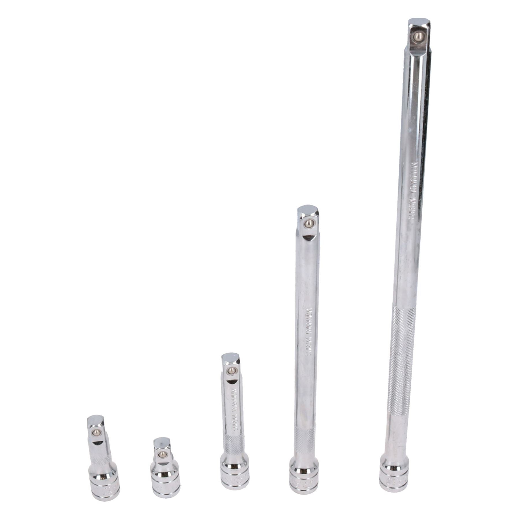 Jeu de rallonges pour clé à douille 1/2" 50 mm - 375 mm 5 pièces par BERGEN AT104