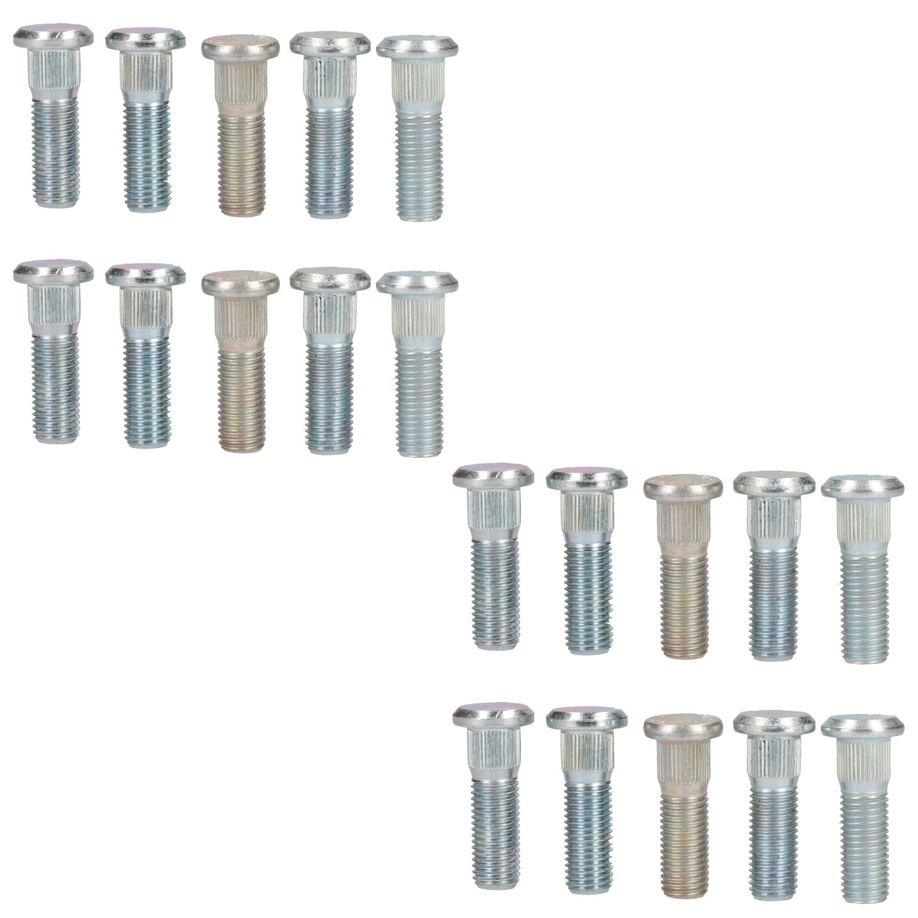 Goujons de roue de rechange M12 x 1,5 pour moyeux de suspension de remorque Lot de 20