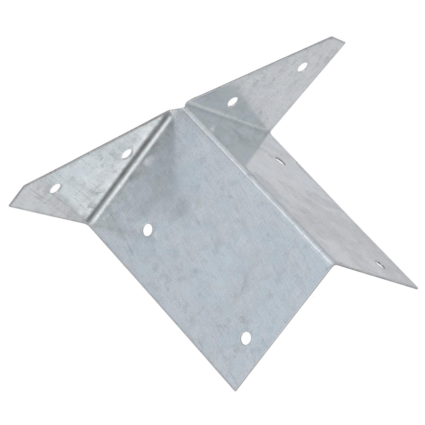 Arris Rail Bracket Fence Post Support Galvanised 100mm, 225mm or 300mm
