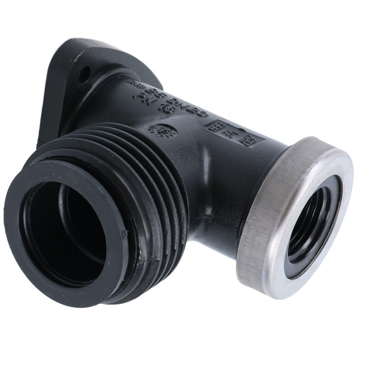 Coude mural en PEMD 25 mm x 1/2" Raccord de robinet extérieur Connecteur fileté Coude