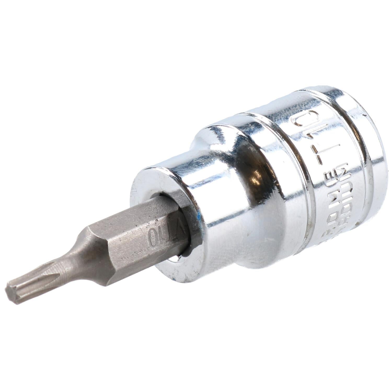 T10 Außen-Torx-Bit Stern-Stecknuss 3/8 Zoll Antrieb Standard Innen Chrom-Vanadium-Stahl