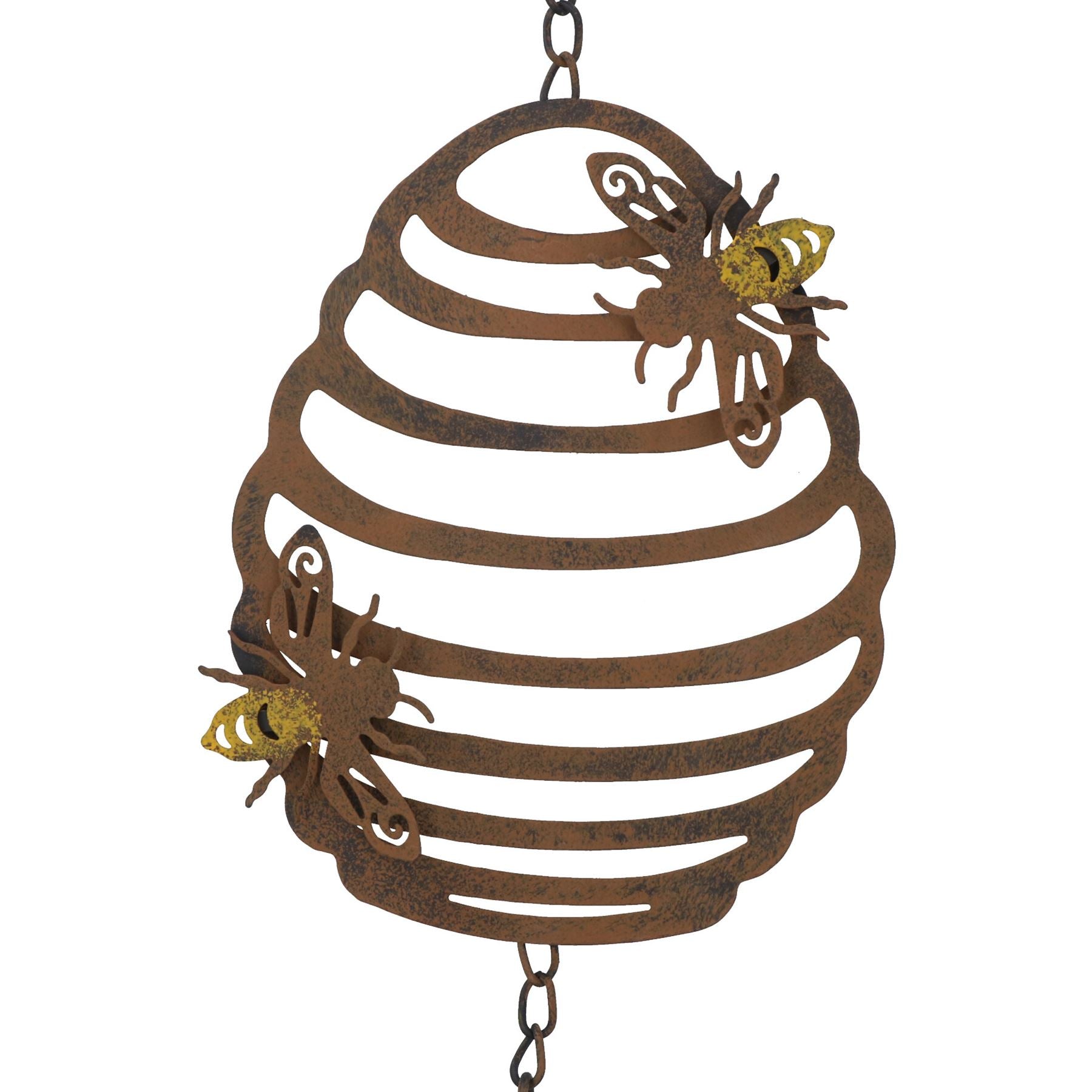 Carillon à vent en forme de ruche, cloche à abeilles, décoration de jardin suspendue, décoration de guêpe en métal